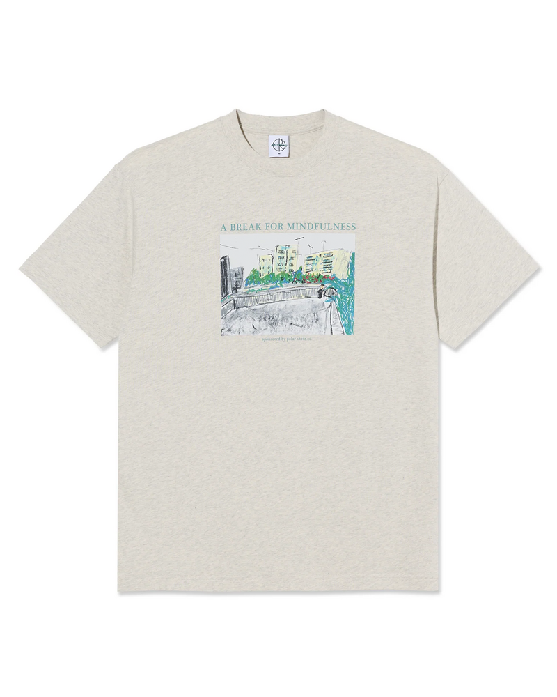 Polar Polar Tee Mindfulness Ivory Grey Melange