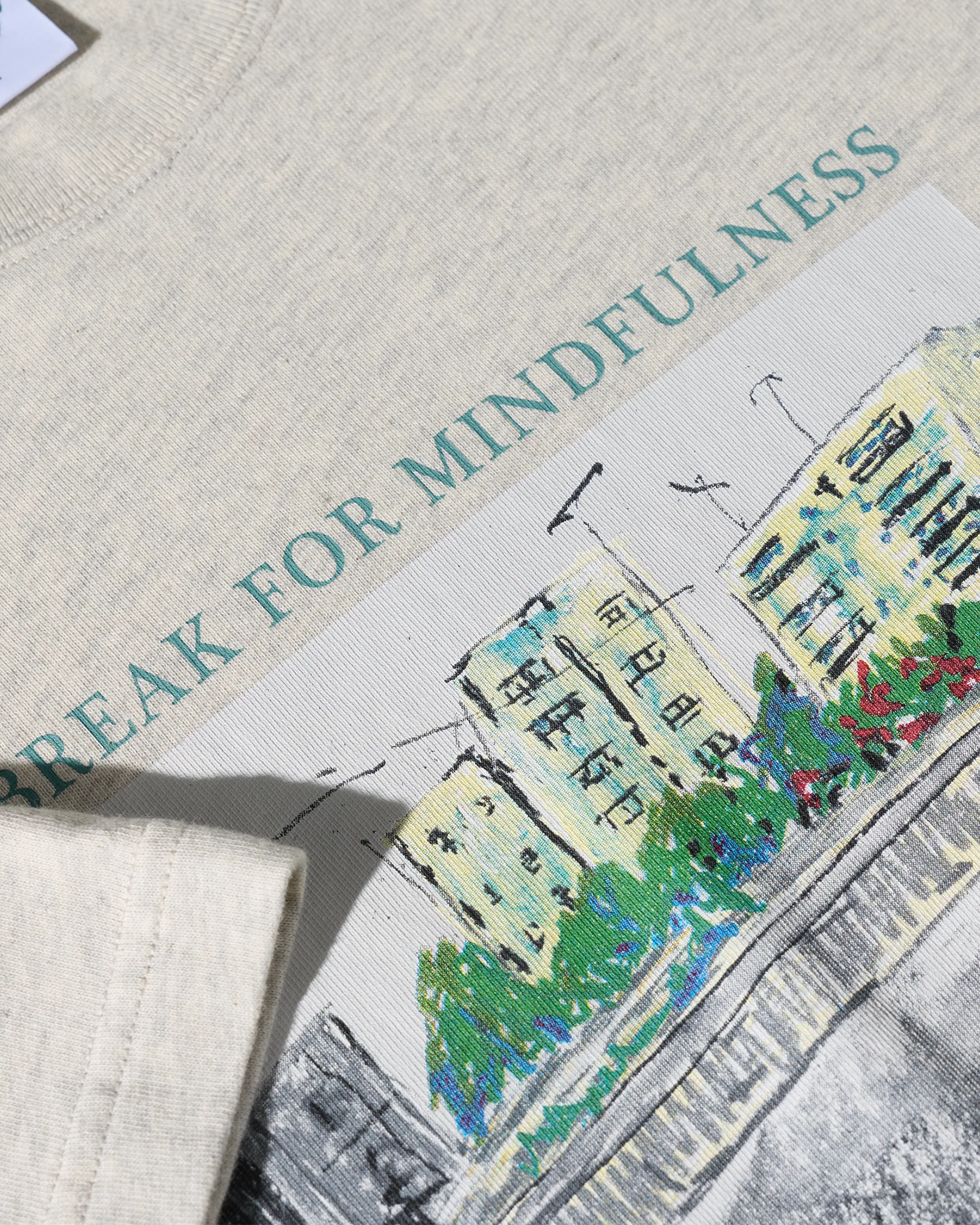 Polar Tee Mindfulness Ivory Grey Melange