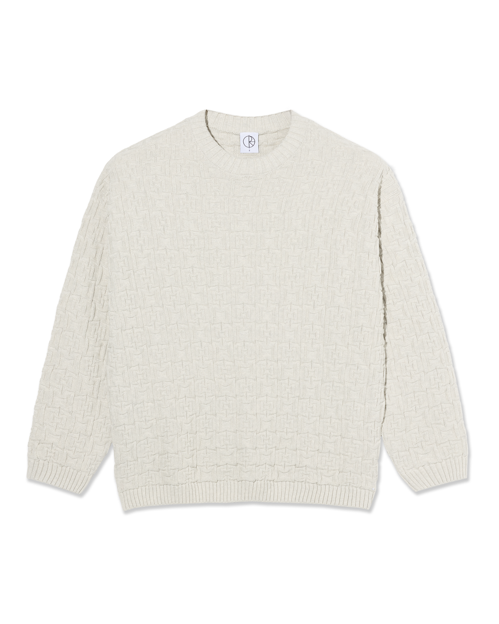 Polar Alex Sweater Ivory Grey  Melange