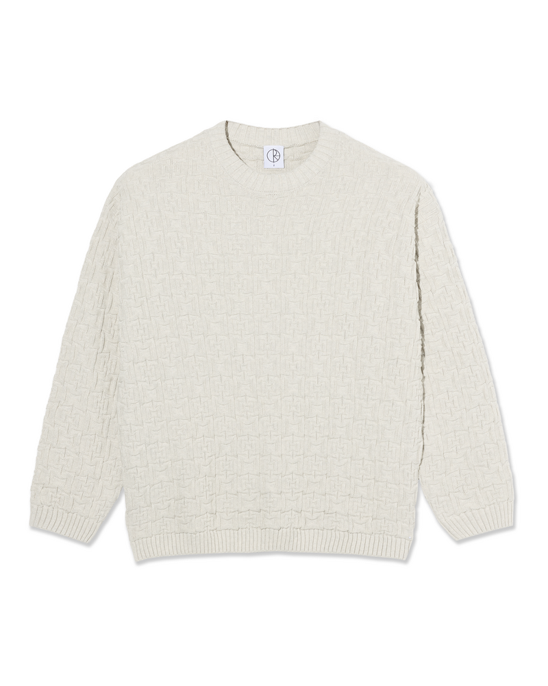 Polar Polar Alex Sweater Ivory Grey  Melange