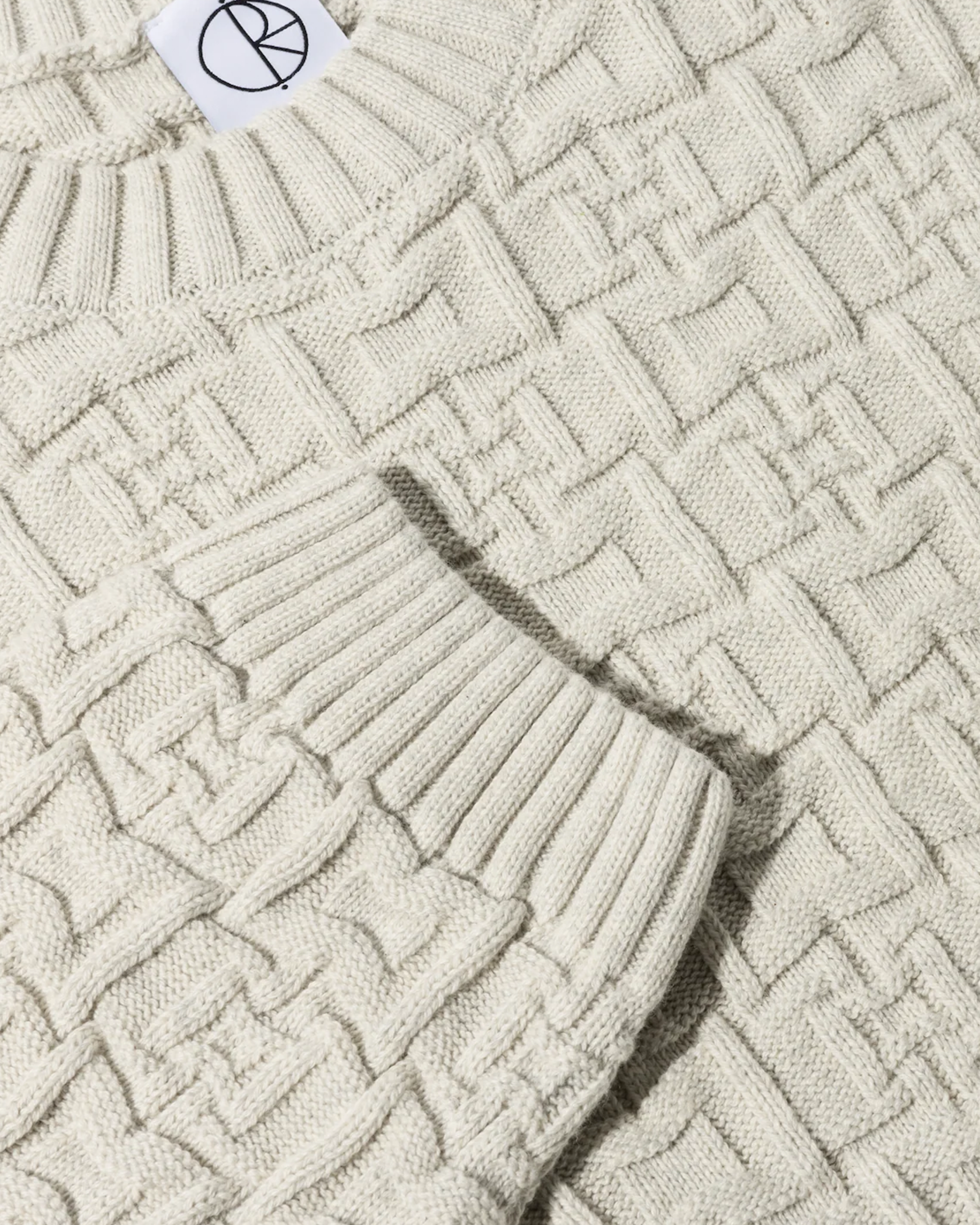 Polar Alex Sweater Ivory Grey  Melange