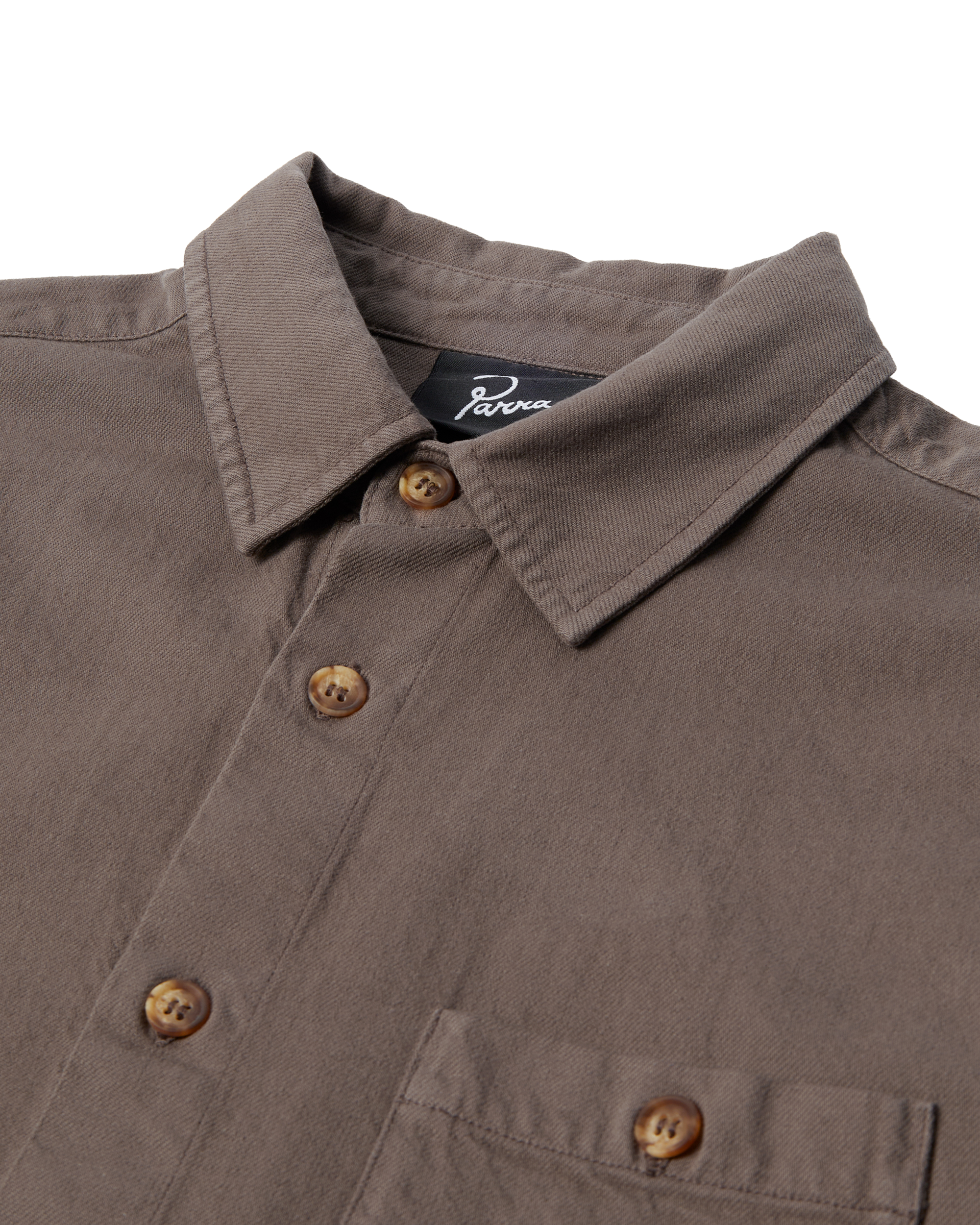 Parra Crooked Face Shortsleeve Shirt Brown