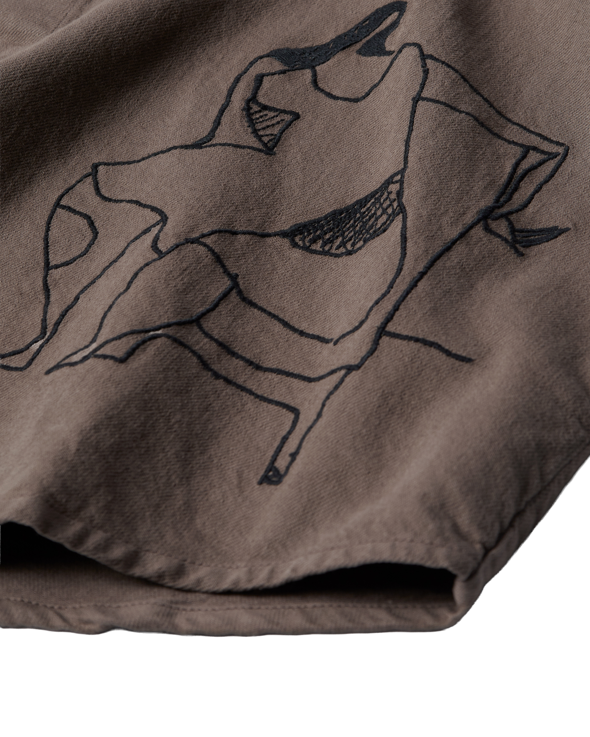 Parra Crooked Face Shortsleeve Shirt Brown
