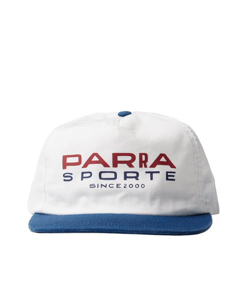 Parra Parra Bird 5 Panel Hat Off white