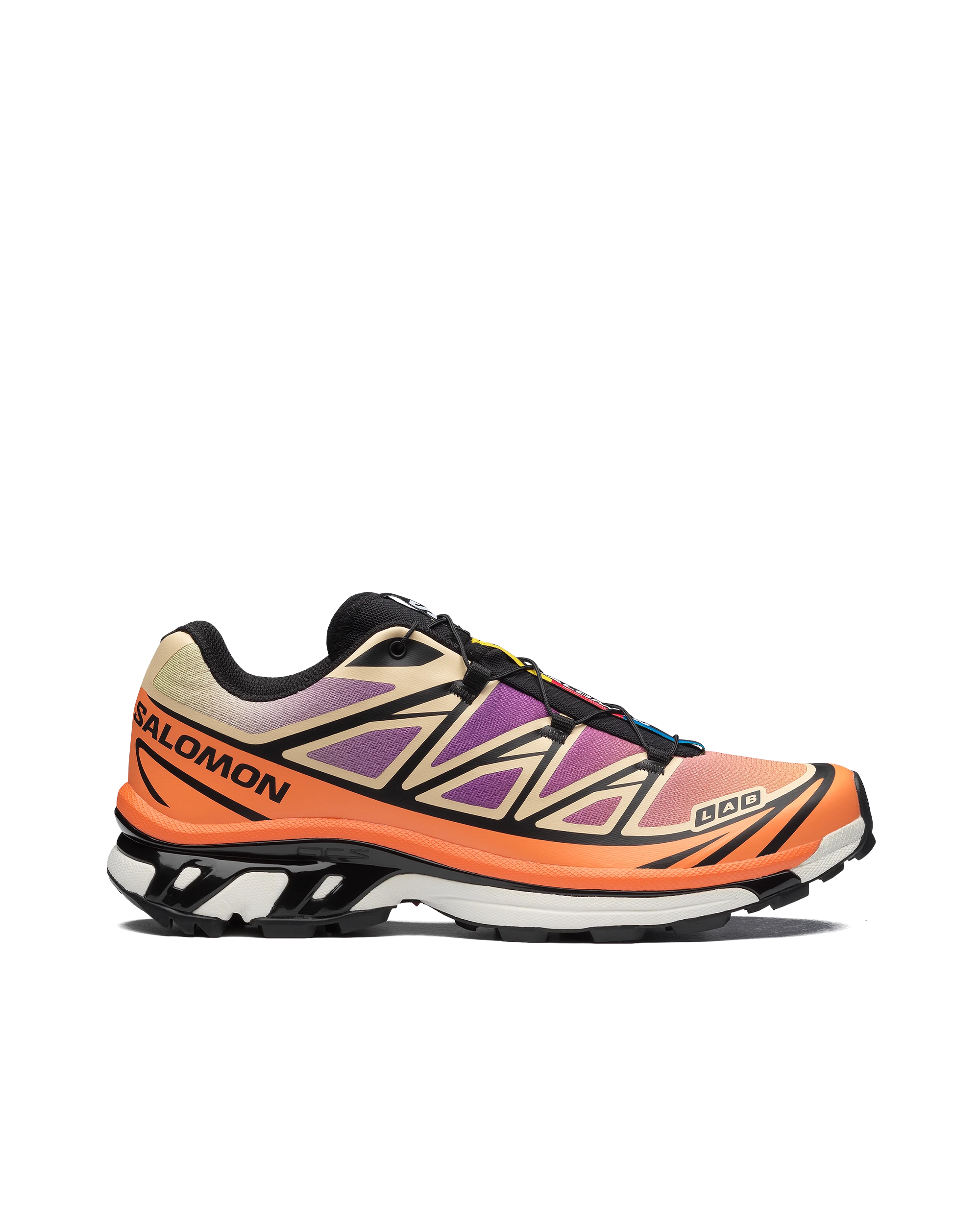 Salomon XT-6 Black / Almond Cream / Dragon Fire