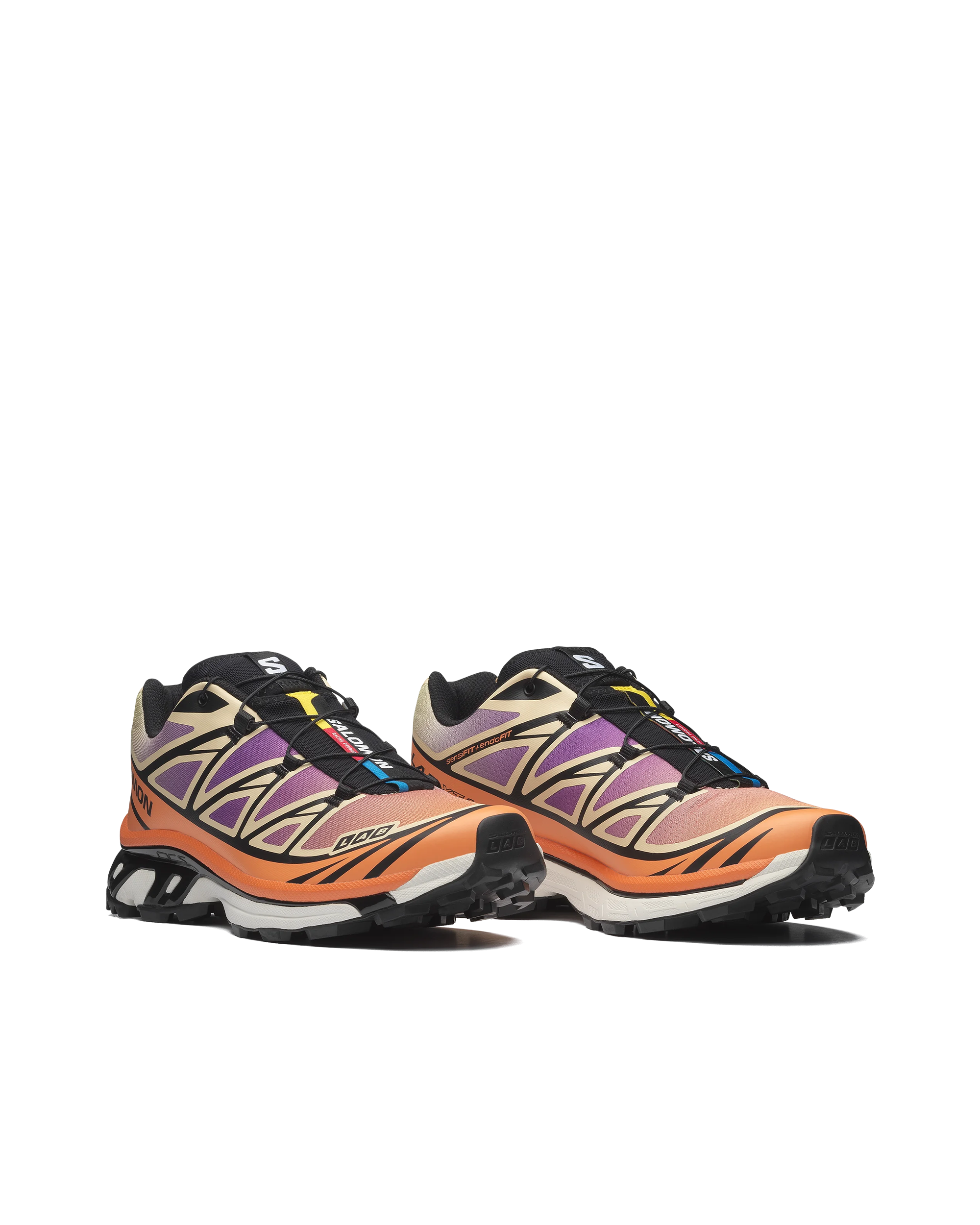 Salomon XT-6 Black / Almond Cream / Dragon Fire