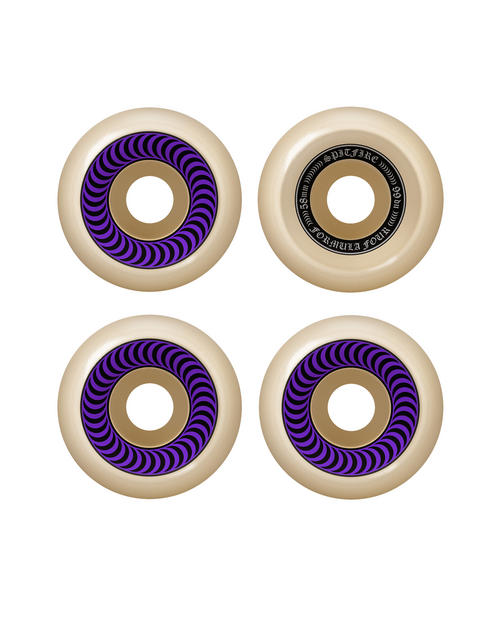 Spitfire Spitfire Formula F4 OG Classic Wheels Natural / Purple 99D 58 Size