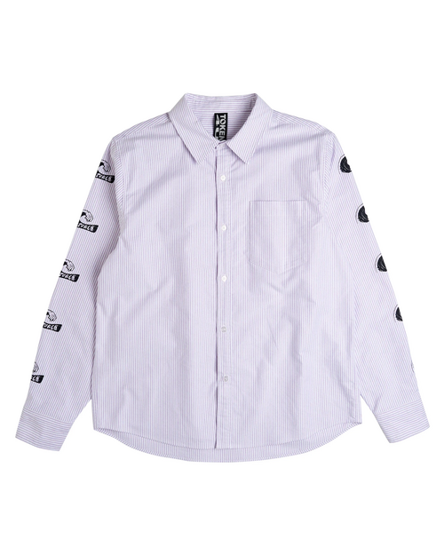 token Token Tuff Stuff Shirt Purple/White Striped