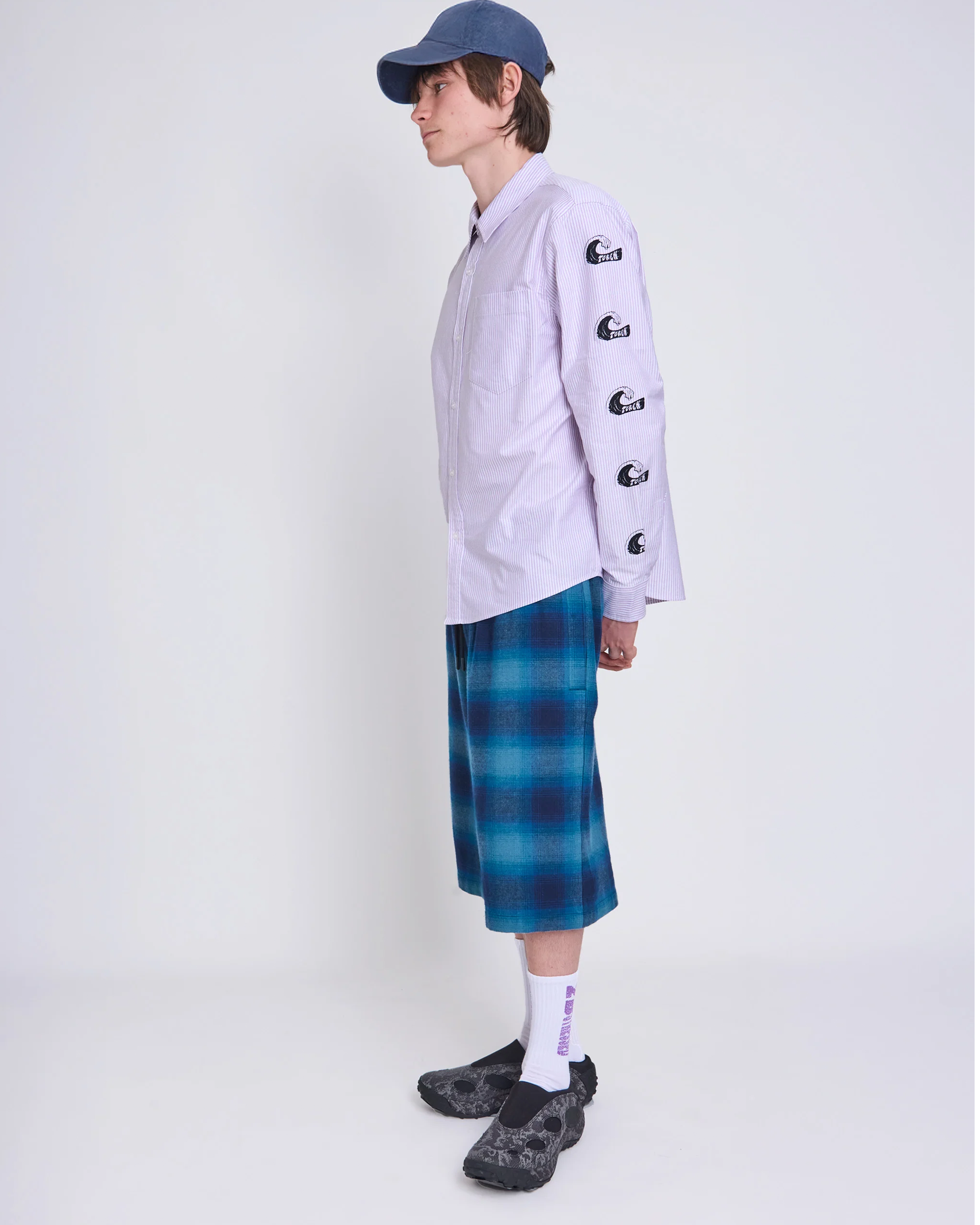 Token Tuff Stuff Shirt Purple/White Striped