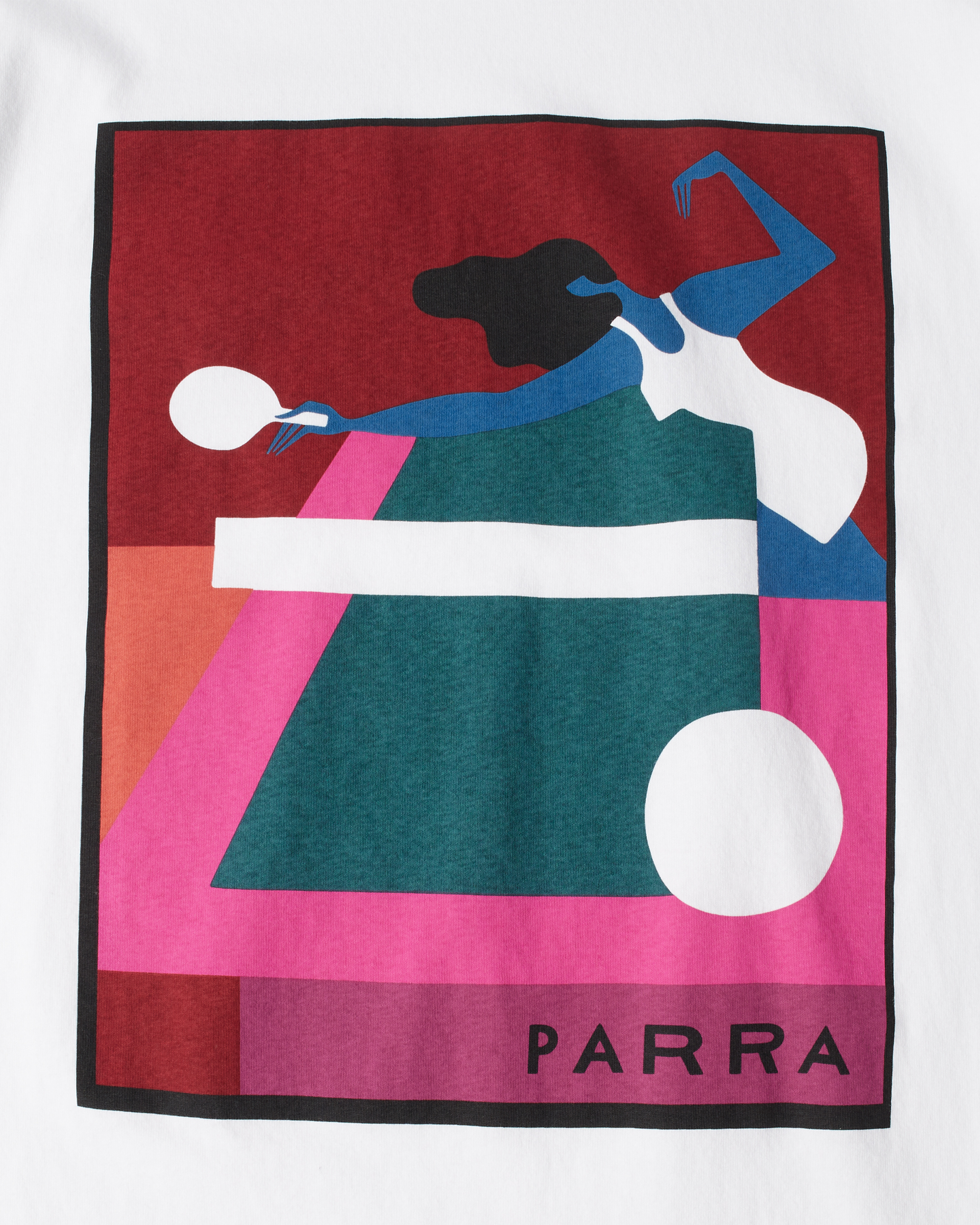 Parra Ping Ponged T-Shirt White
