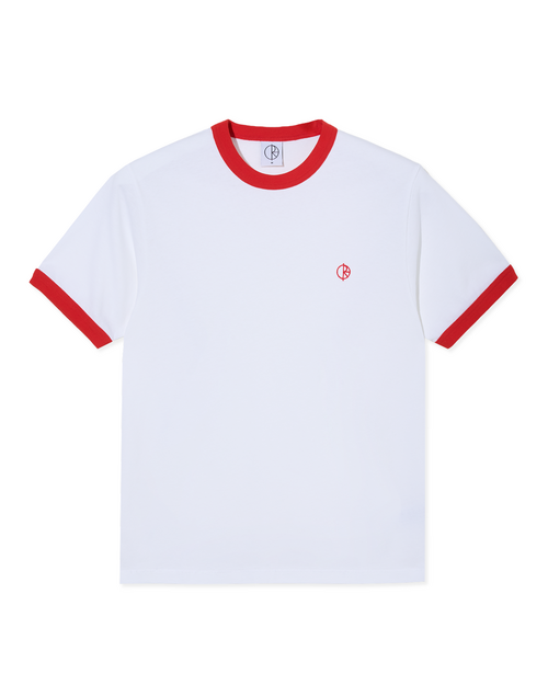 Polar Polar Ringer Tee White/Red