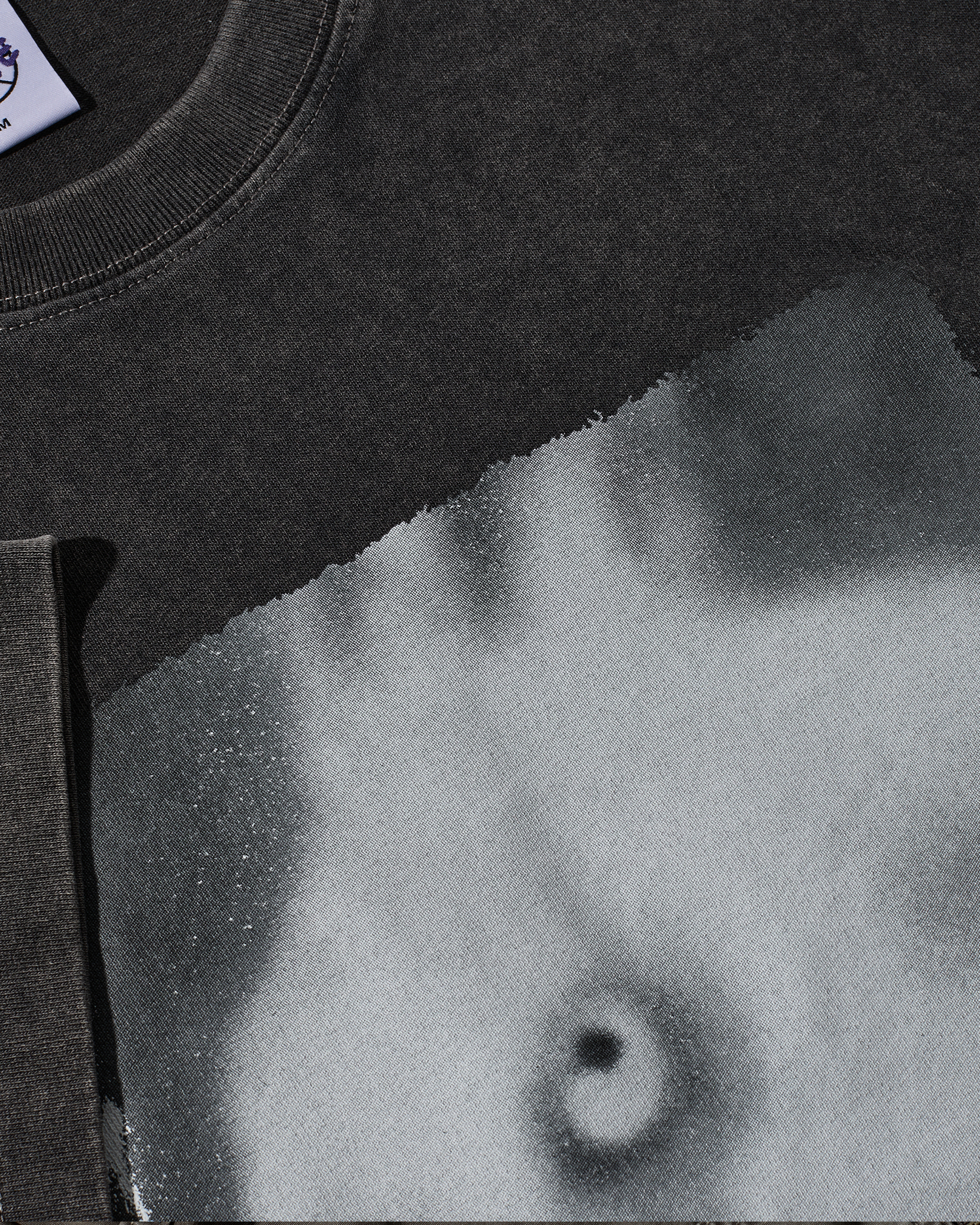 Polar Rabbit Tee Silver Black