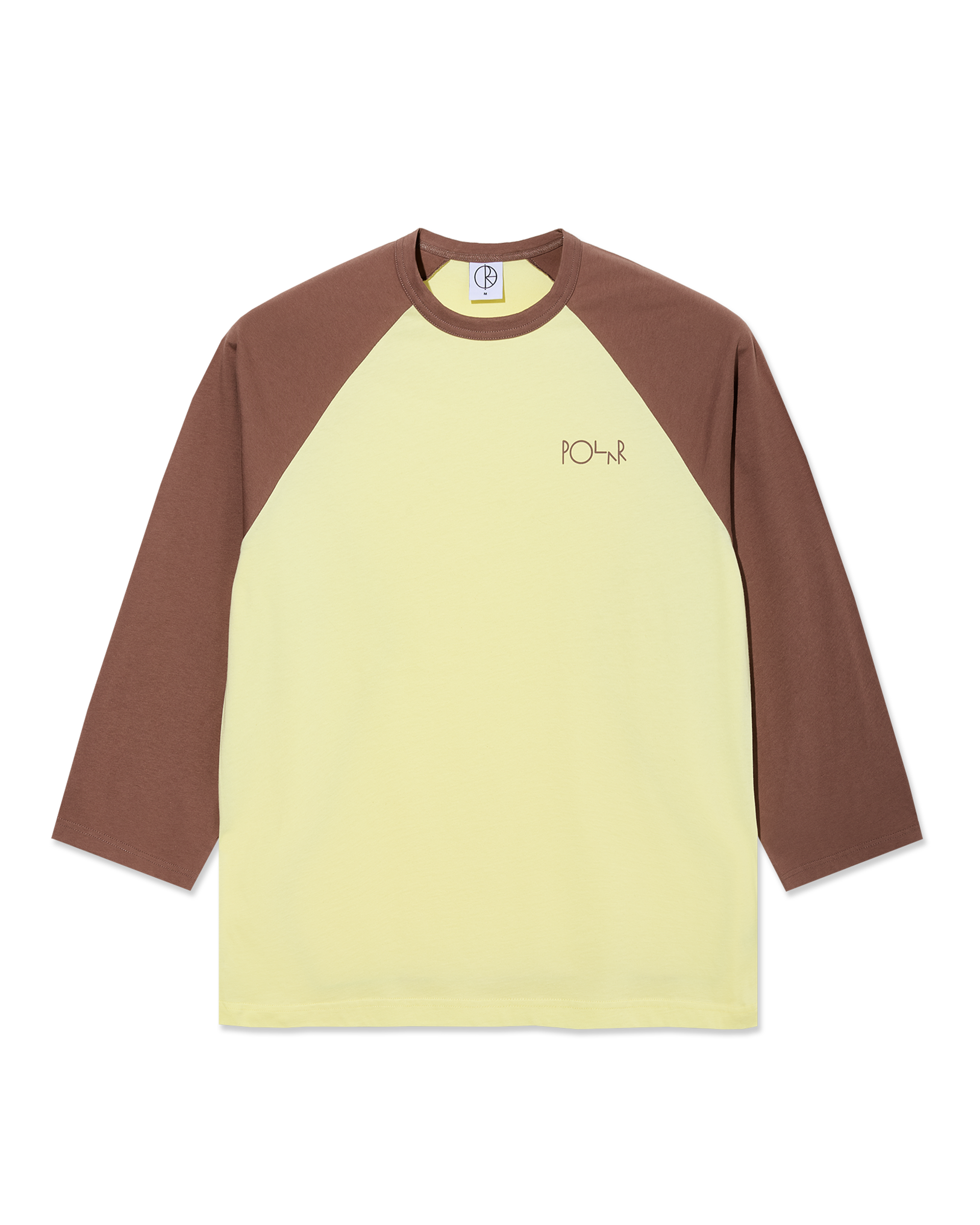 Polar 3/4 Sleeve Tee Cinnamon/Light Yellow