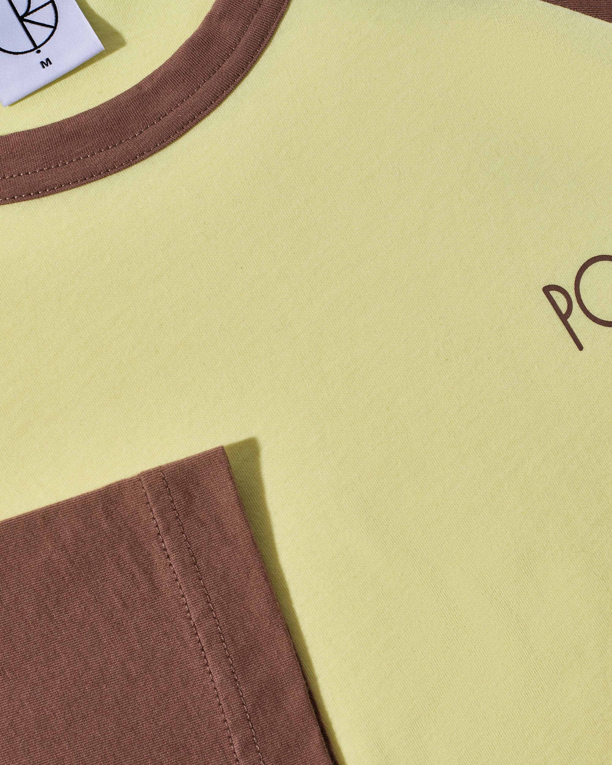Polar 3/4 Sleeve Tee Cinnamon/Light Yellow