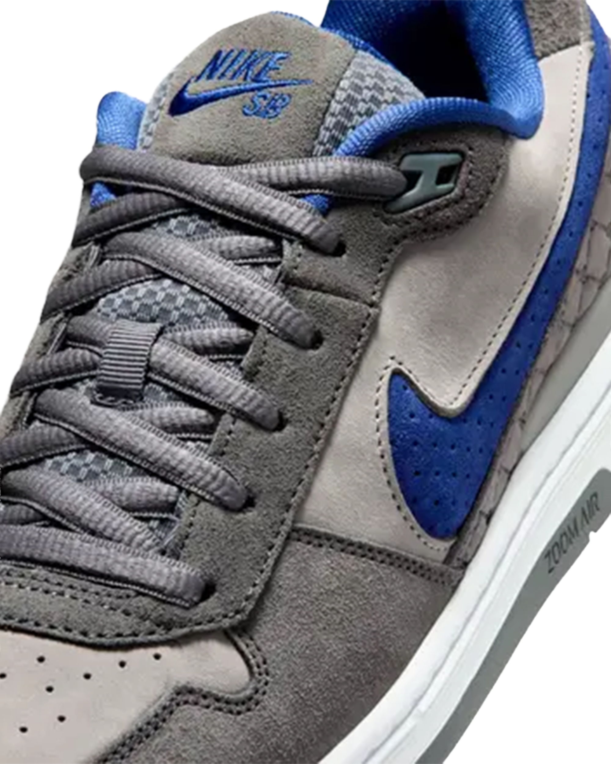 Nike SB Paul Rodriguez Zoom Air Low DG Flint Grey/Deep Royal Blue-Flint Grey