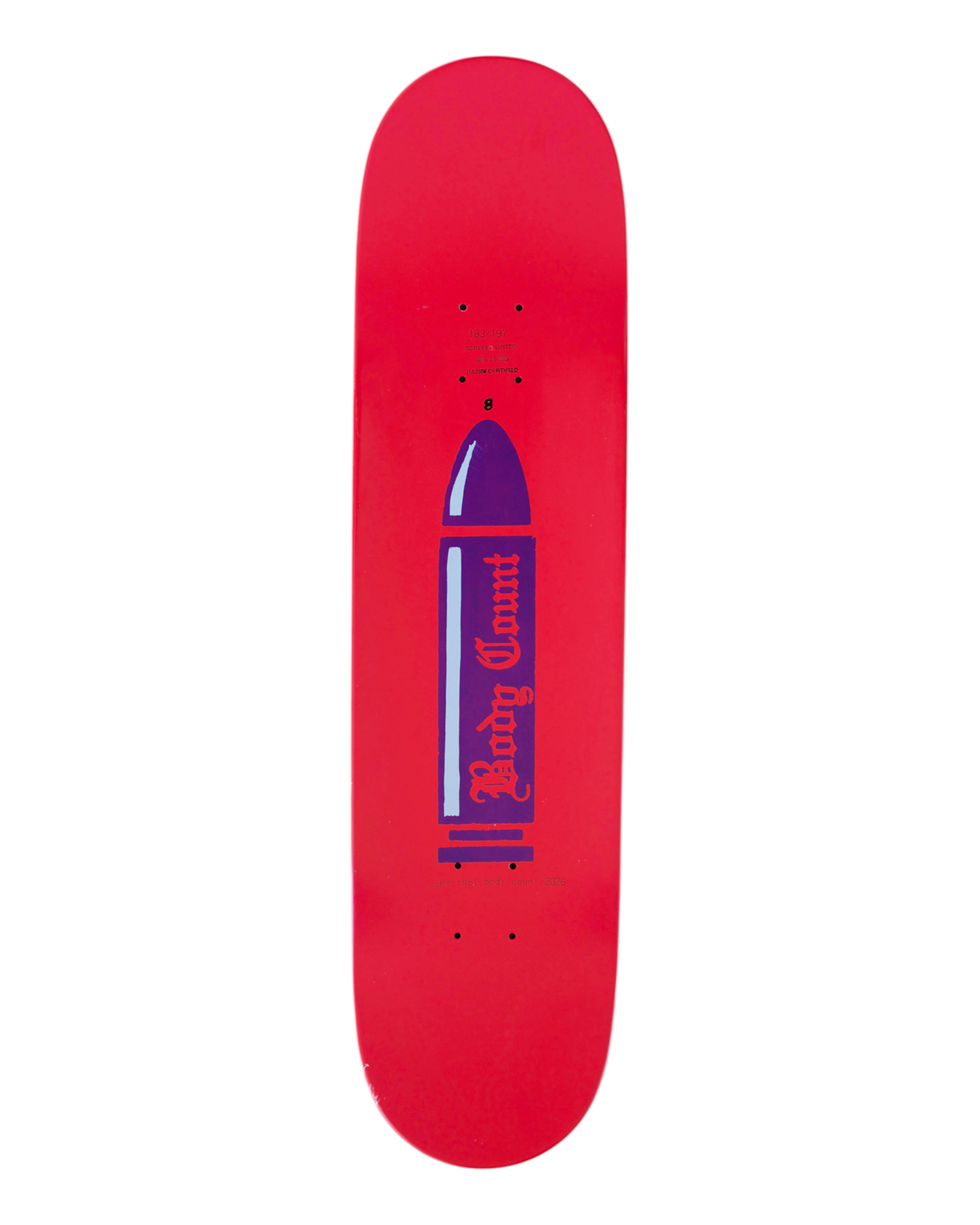 Carpet Skateboard Body Count 8.375