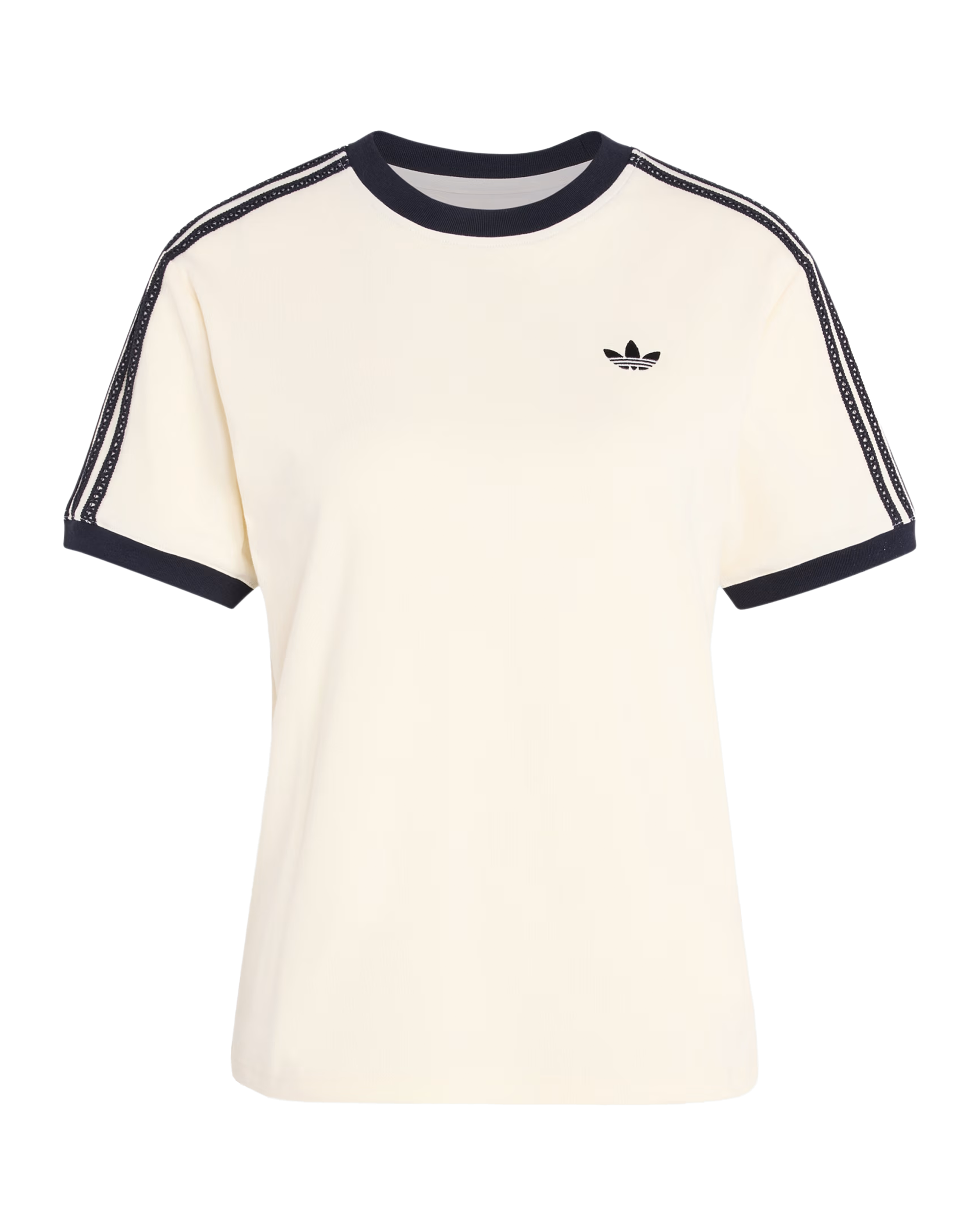 Adidas 3 Stripes Tee Cream White