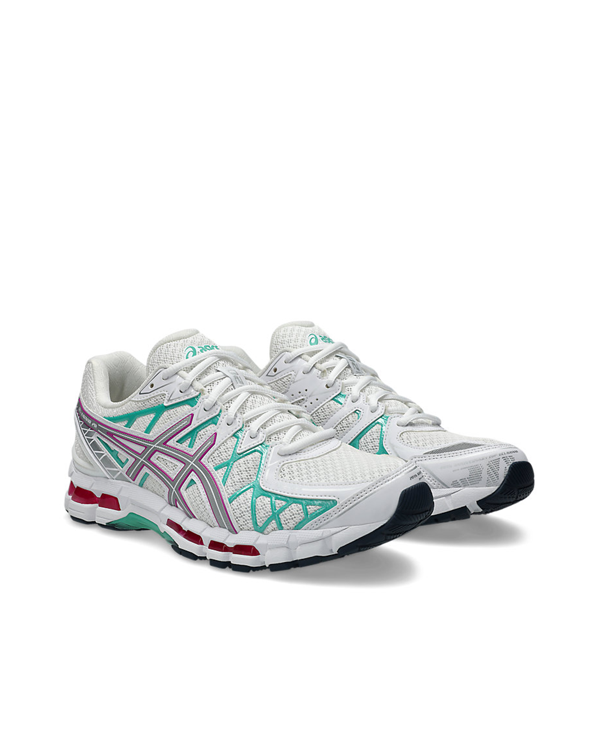 Aiscs Gel Kayano-20 White/Aurora Green