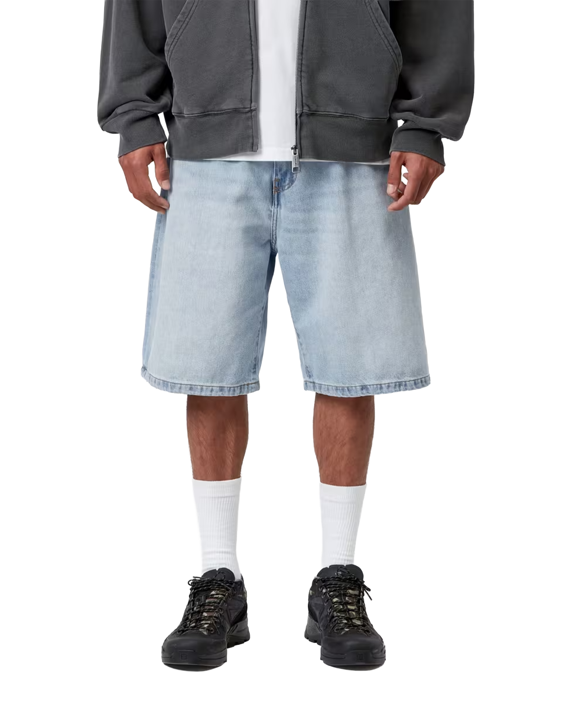 Carhartt WIP Landon Short Blue heavy Worn Bleached