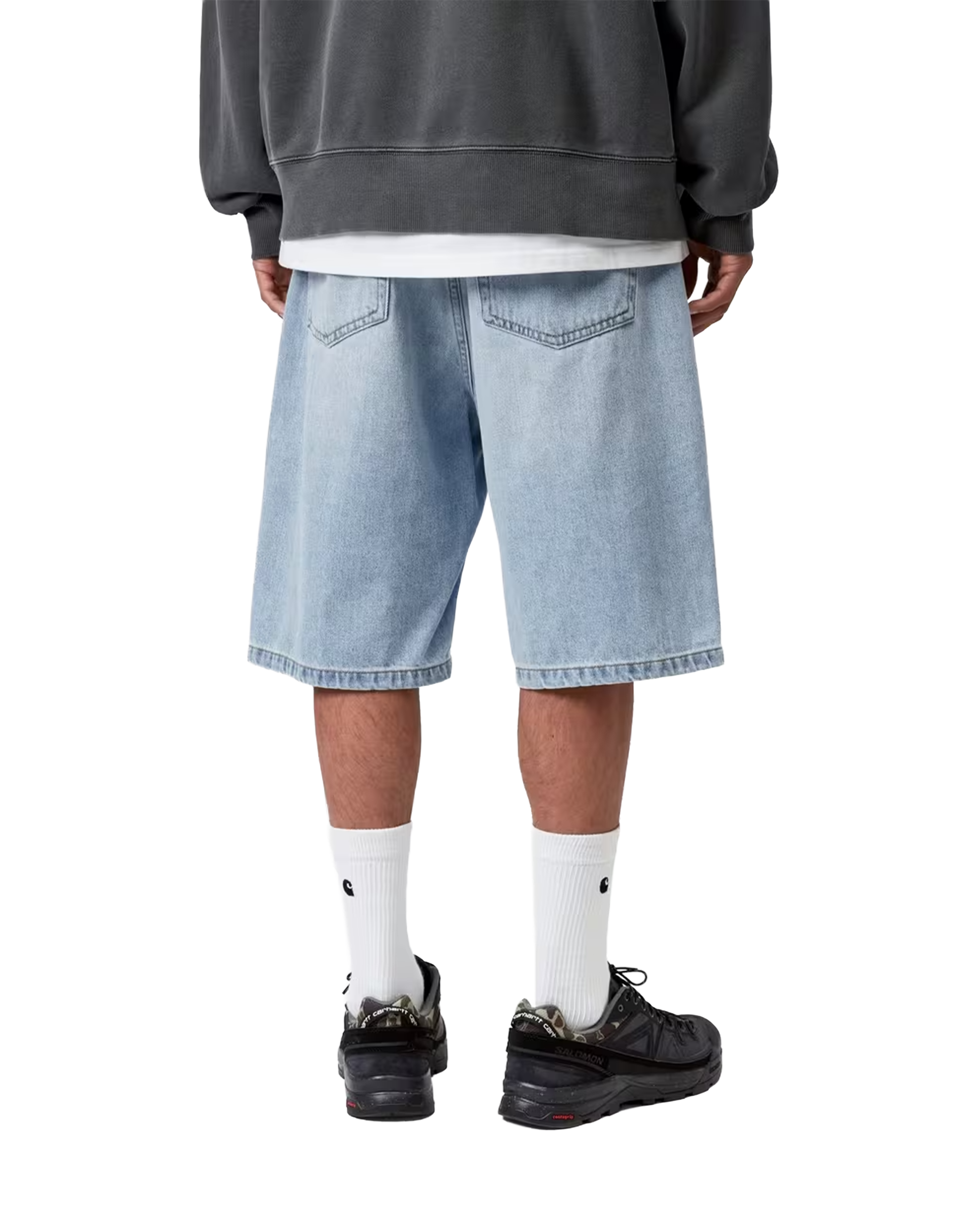 Carhartt WIP Landon Short Blue heavy Worn Bleached