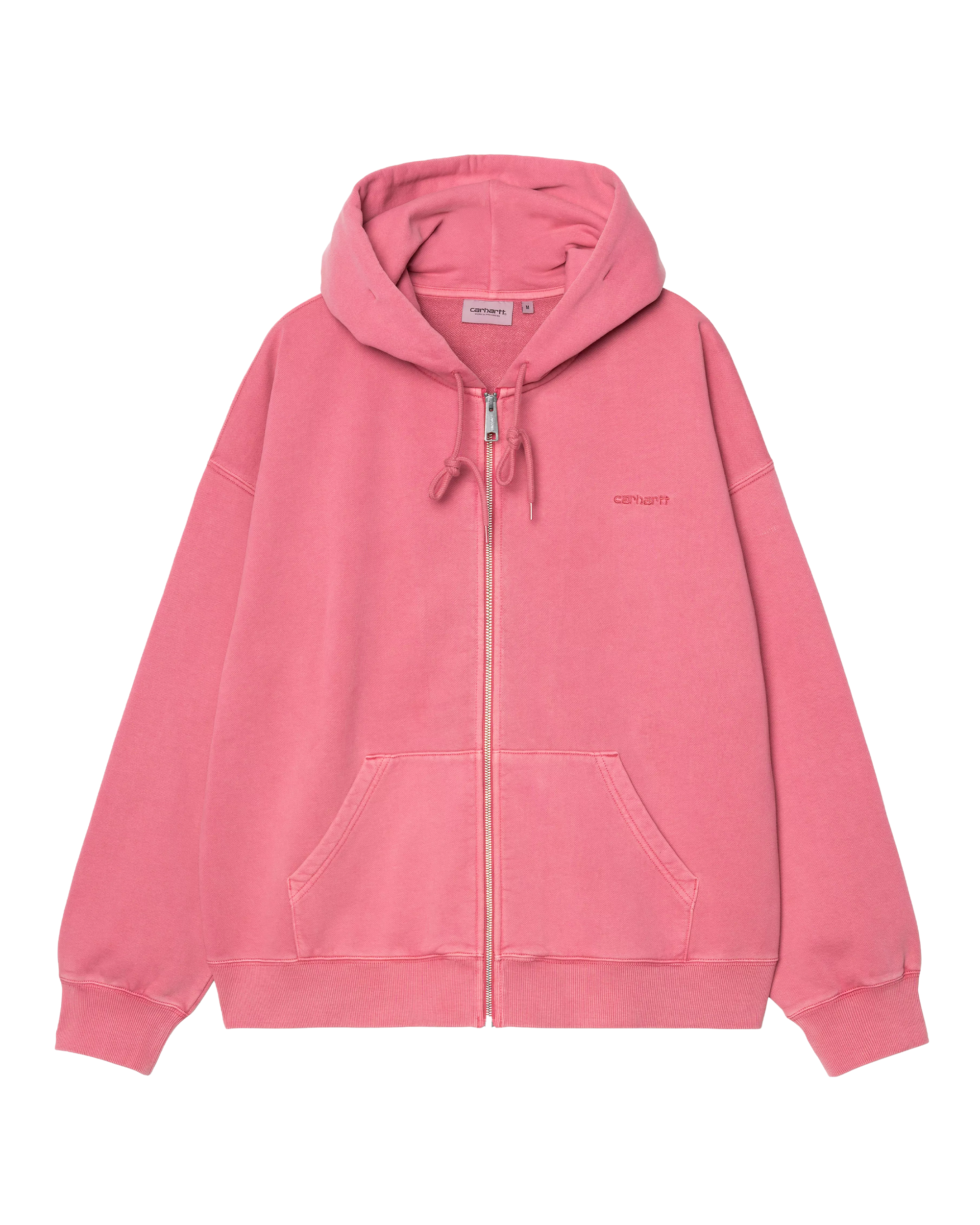 Carhartt WIP Hooded Benton Sweat Jacket Primrose Garment Dyed
