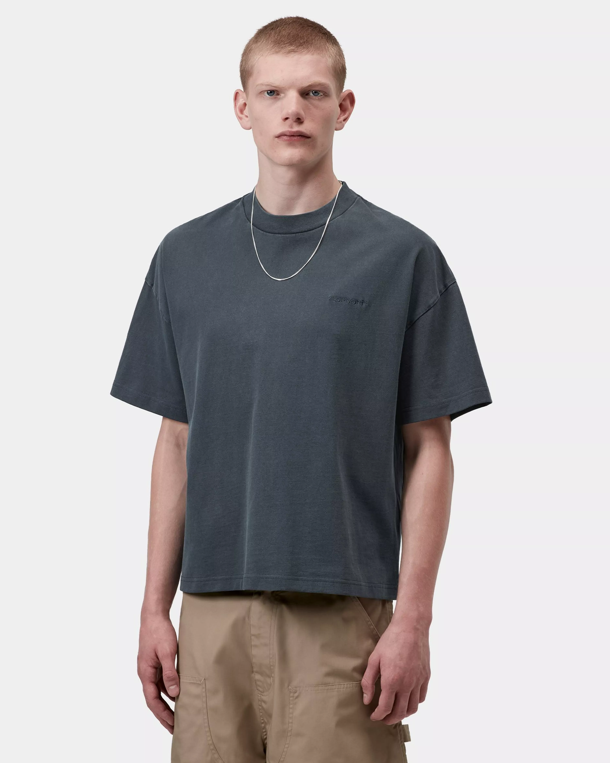 Carhartt WIP S/S Benton T-Shirt Carbon garment dyed
