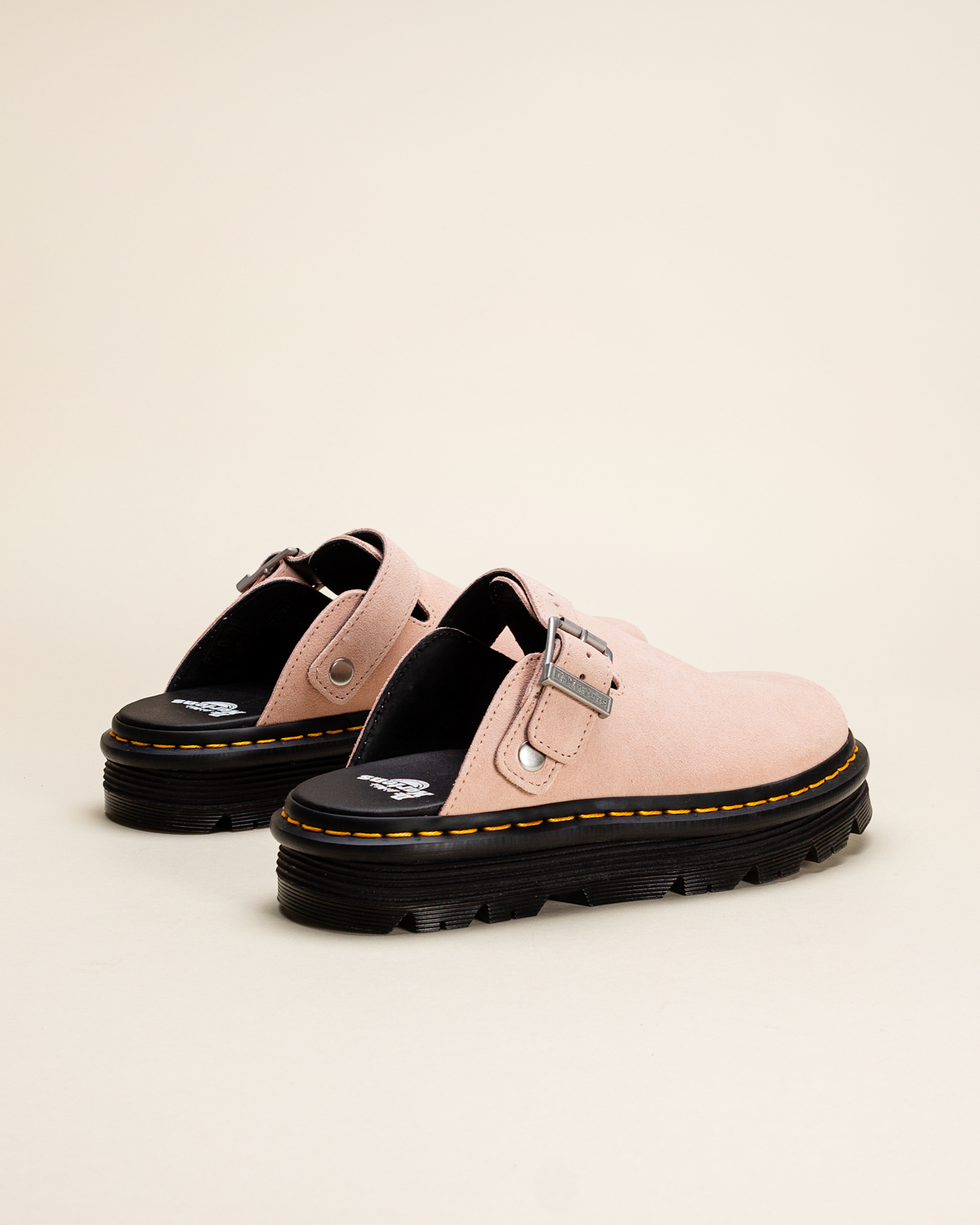 Dr. Martens ZebZag Mule Powder Pink EH Suede