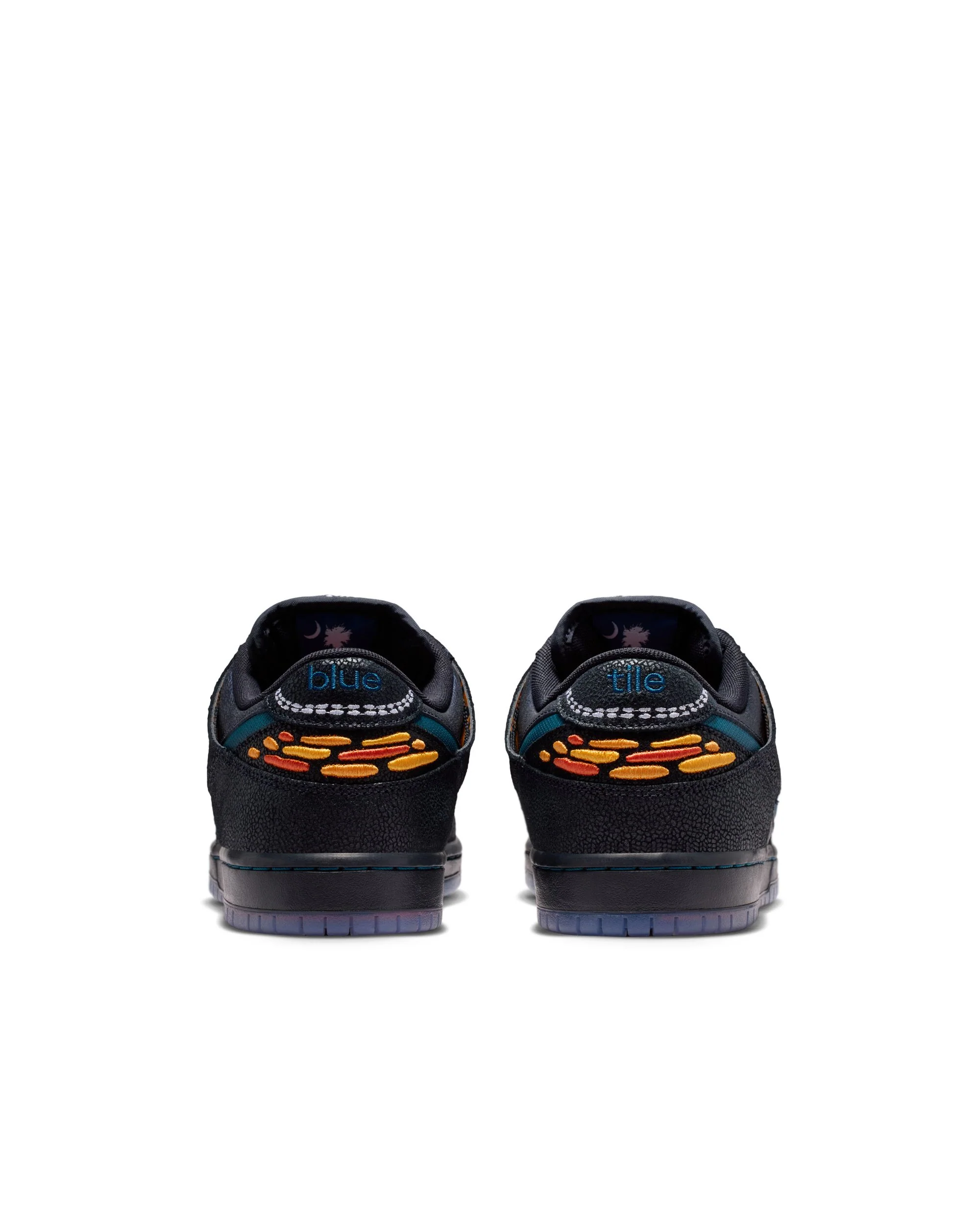 Nike sb X Bluetile QS dunk low pro qs bt Black/marina-white-cmpfr orng