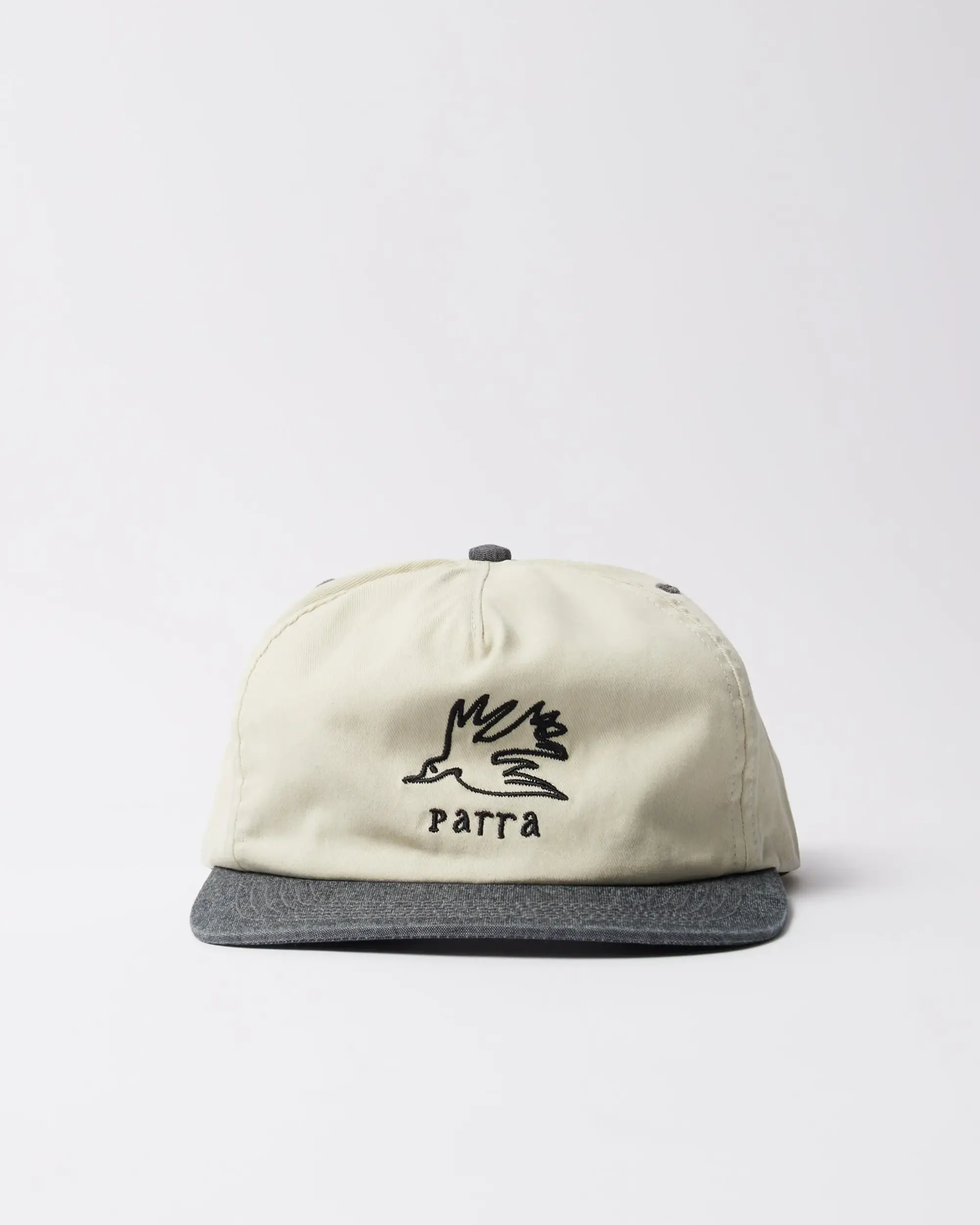 Parra Bird 5 Panel Hat Off white