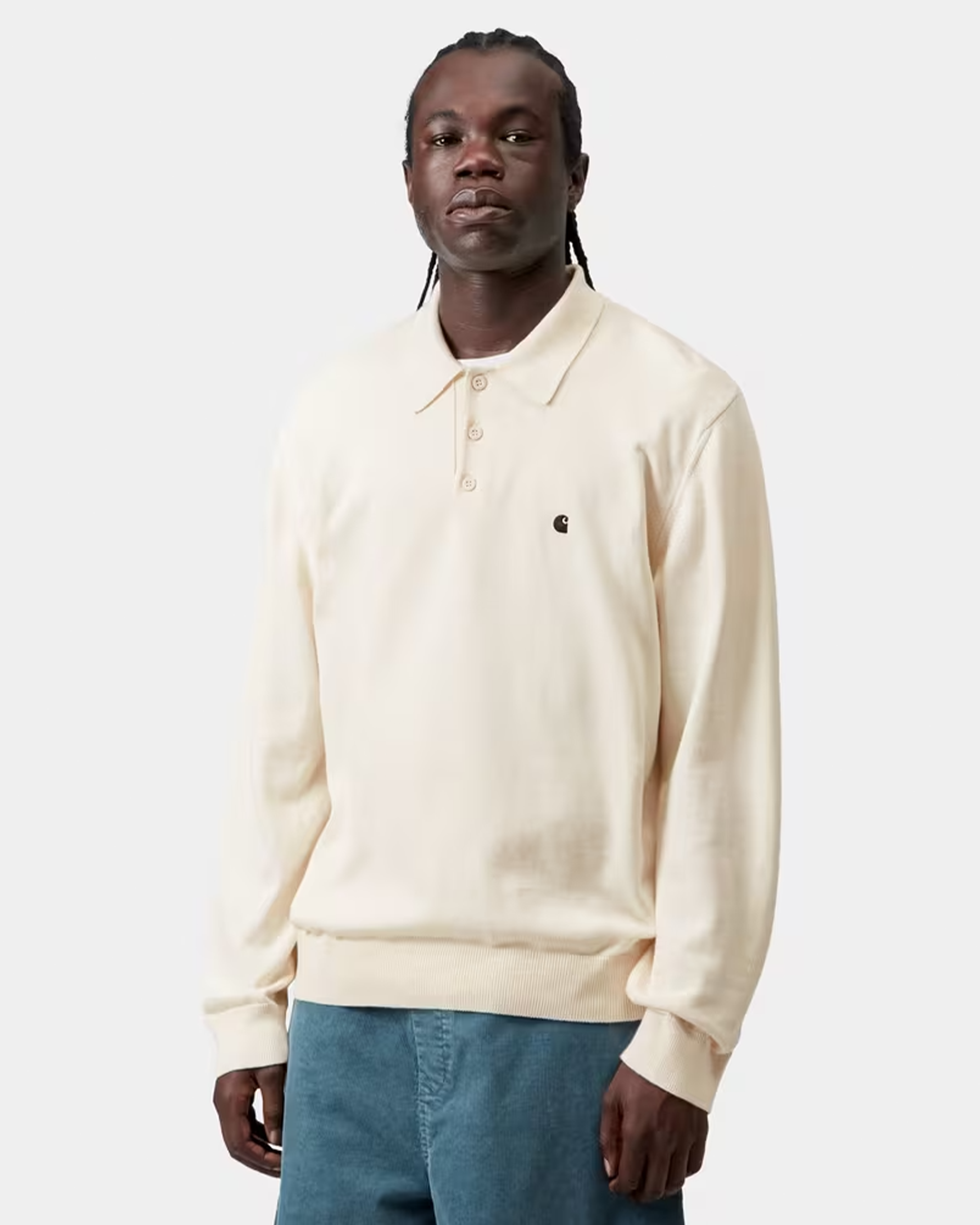 Carhartt Longsleeve Madison Polo Cinnerus/Black