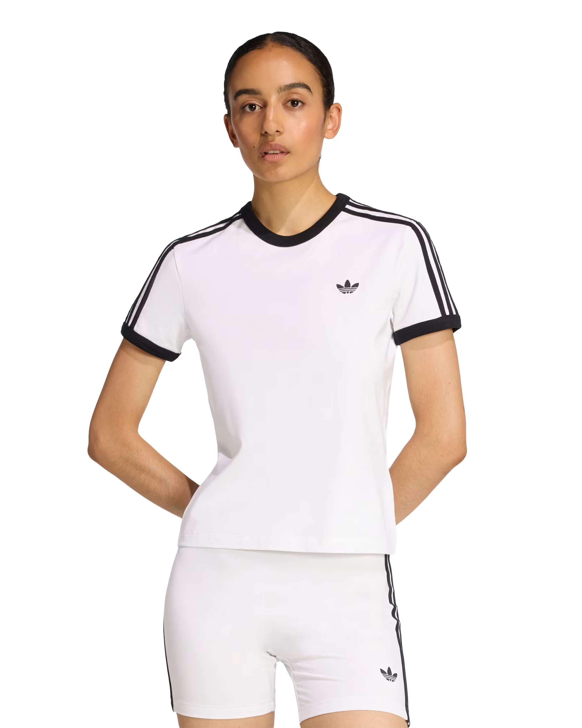 Adidas 3 stripes Tee White Black