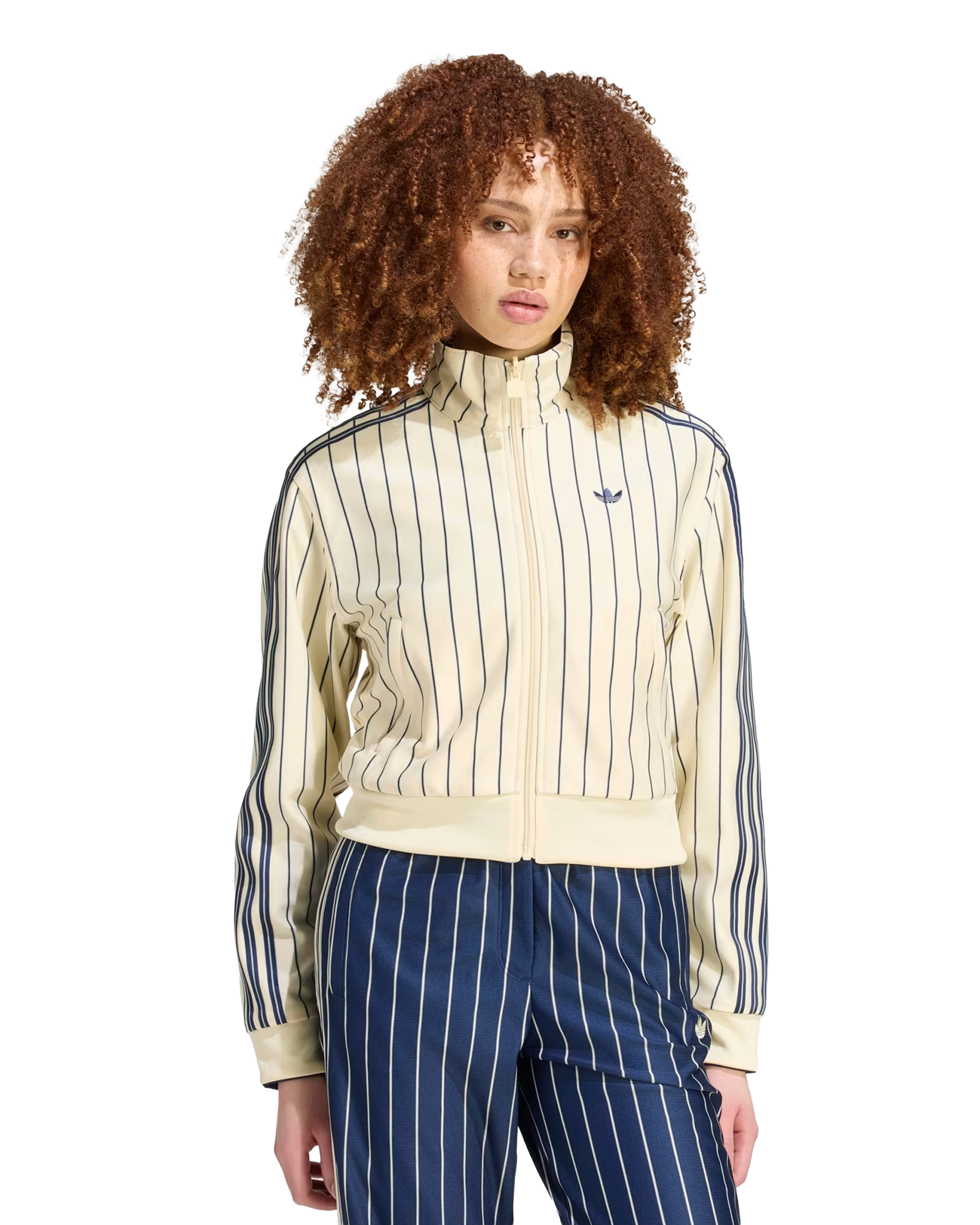 Adidas Reversible Firebird Track Top Warm Vanilla / Night Indigo