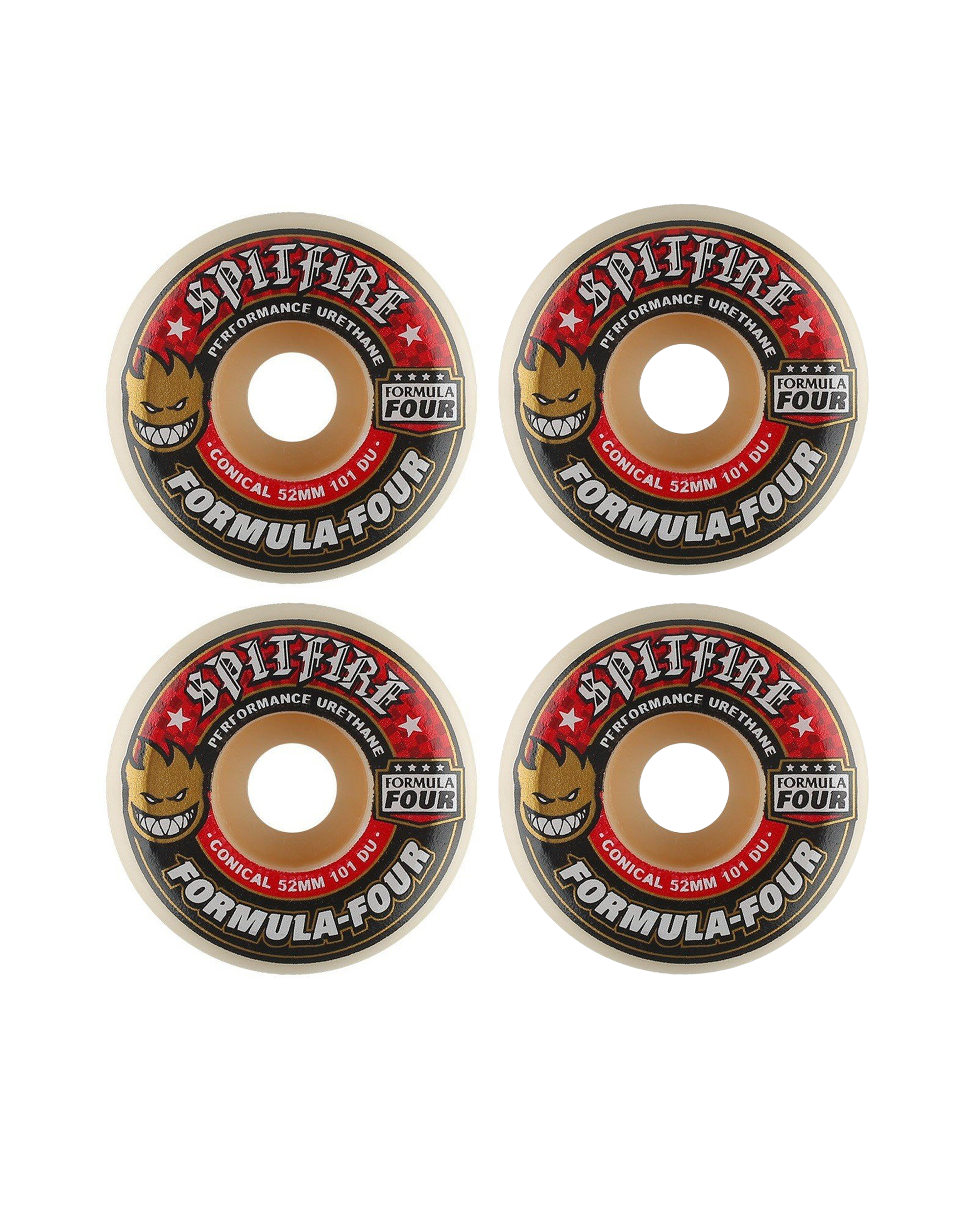 Spitfire Wheels F4 101 Conical Full 56mm Natural