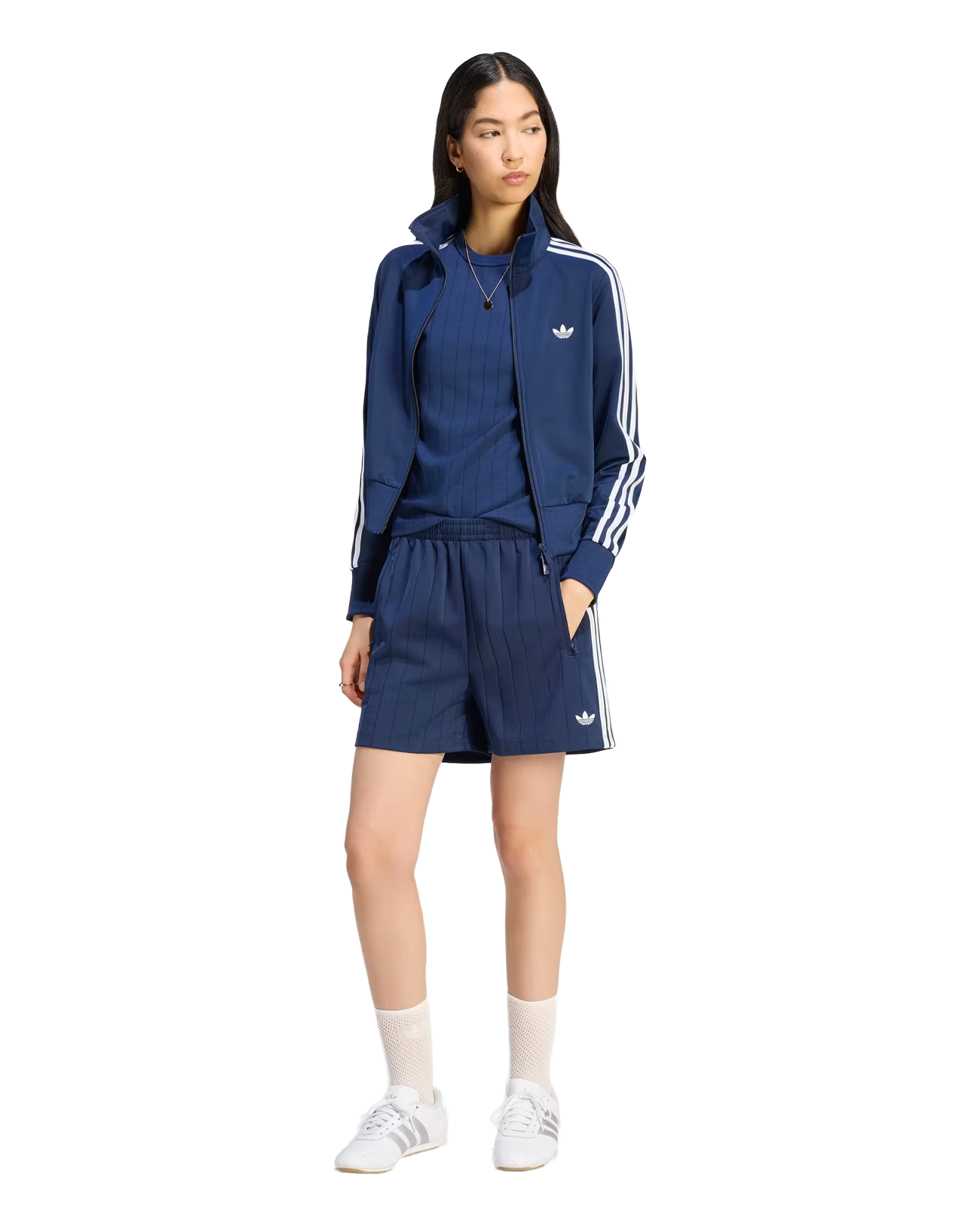 Adidas Firebird Pinstripe Short Night Indigo / White / Grey Two