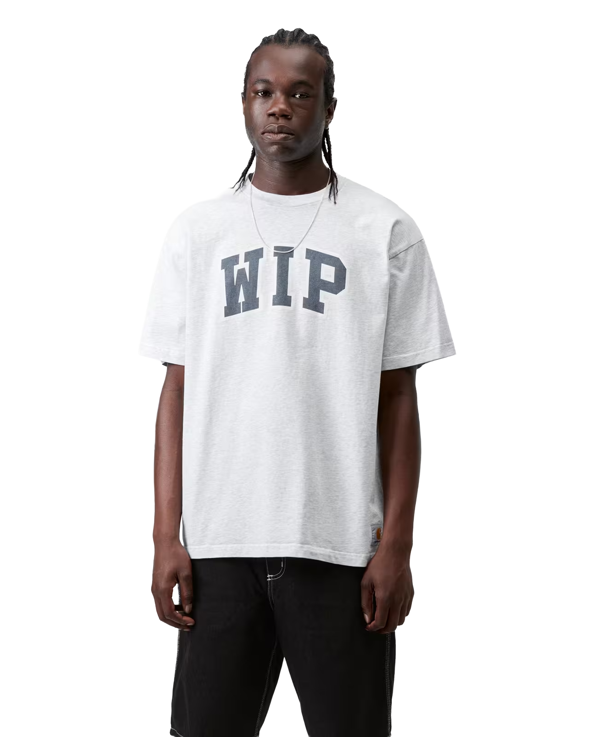 Carhartt WIP S/S WIP III T-Shirt Organic Cotton Single Jersey Ash Heather, heavy stone wash