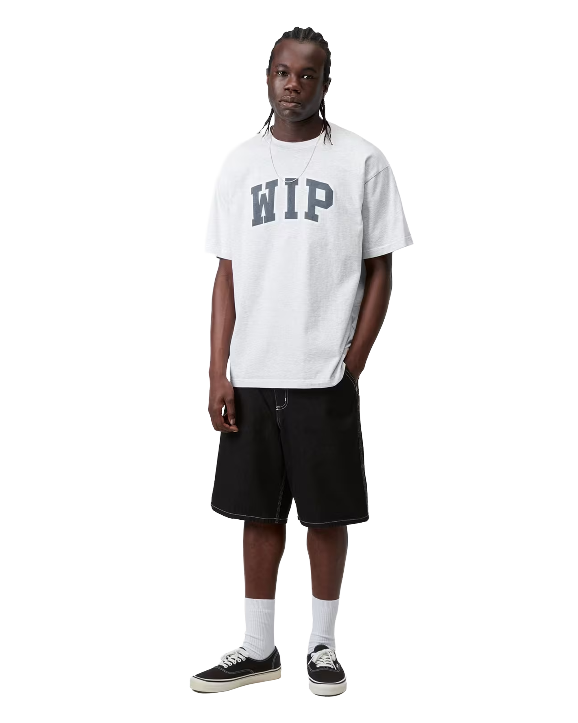 Carhartt WIP S/S WIP III T-Shirt Organic Cotton Single Jersey Ash Heather, heavy stone wash