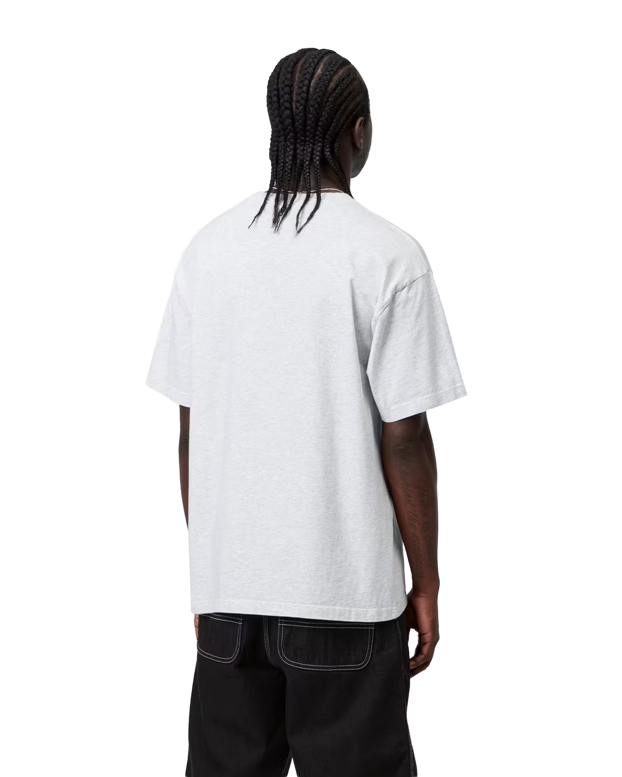 Carhartt WIP S/S WIP III T-Shirt Organic Cotton Single Jersey Ash Heather, heavy stone wash