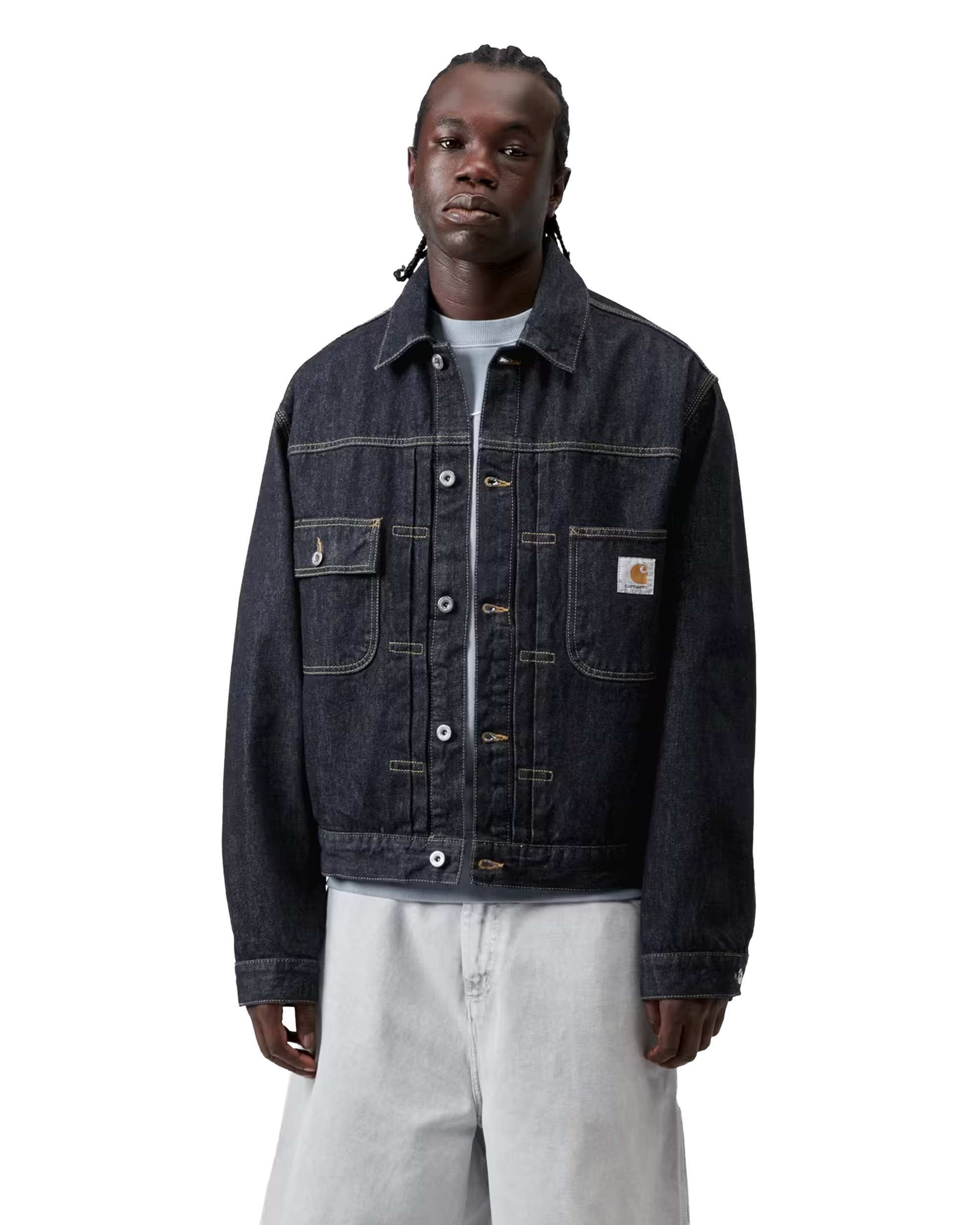 Carhartt WIP Belmar Jacket 'Smith' Denim Blue, rinsed