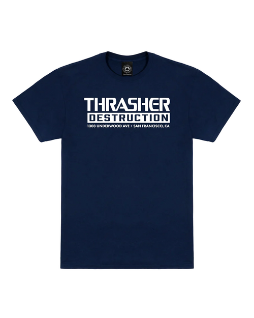 Thrasher Destruction T-shirt Navy