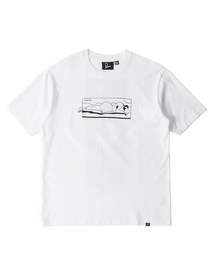 Parra Parra Vertical Thoughts T-shirt White