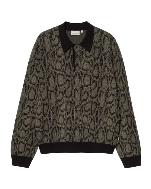 Carhartt WIP Carhartt WIP Snake Polo Jacquard knit Leaf