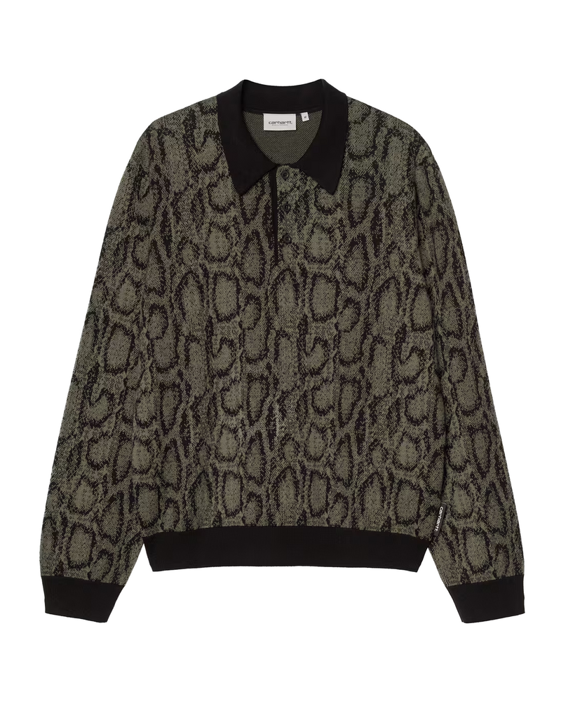 Carhartt WIP Carhartt WIP Snake Polo Jacquard knit Leaf