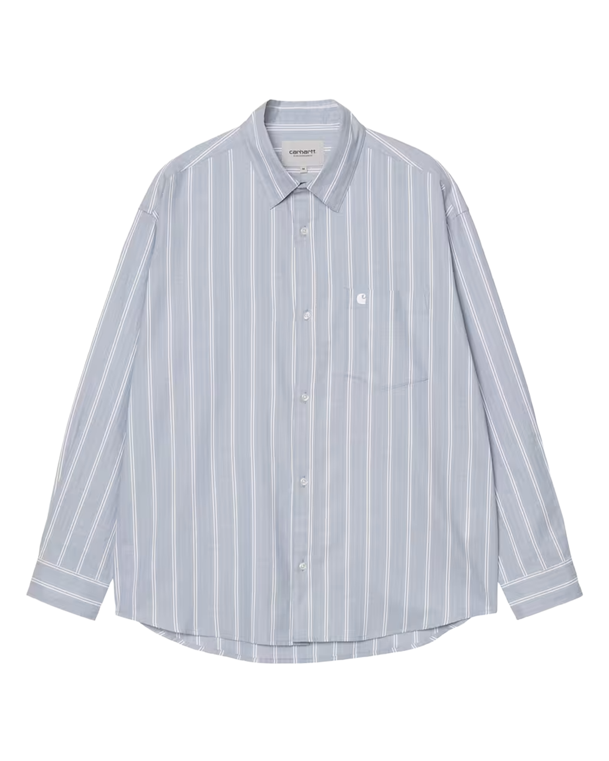 Carhartt WIP L/S Beale Shirt Cotton Dobby Beale Stripe Gentle Blue / White