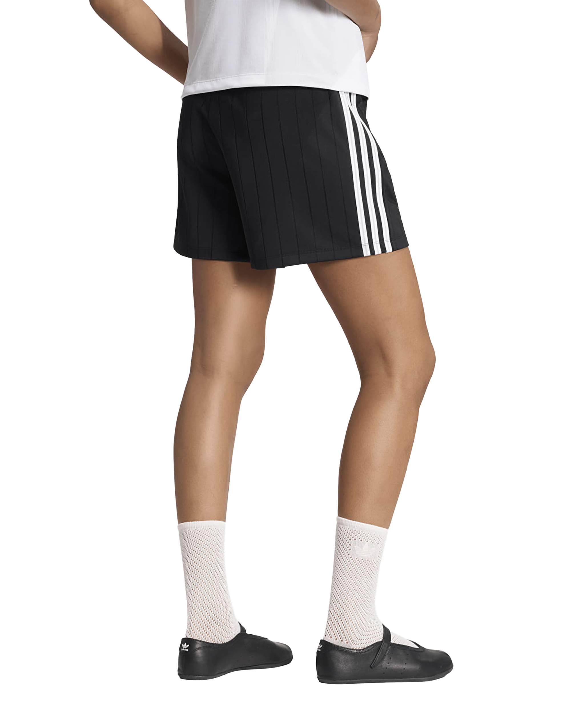 Adidas Firebird Pinstripe Short Black / White / Grey Two