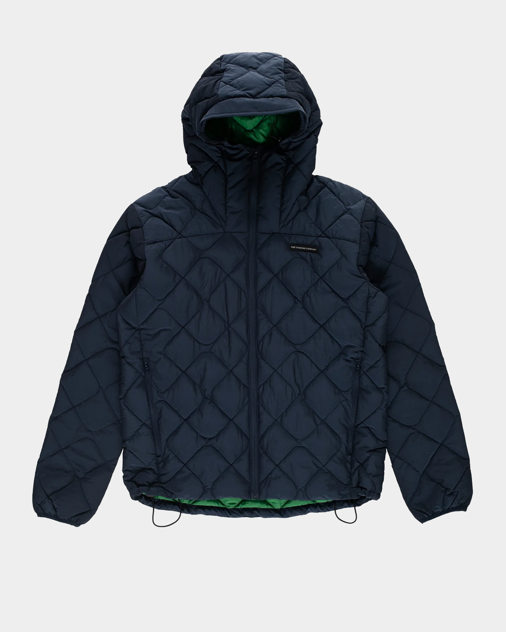 Pop Trading Company Quilted Jacket Navy