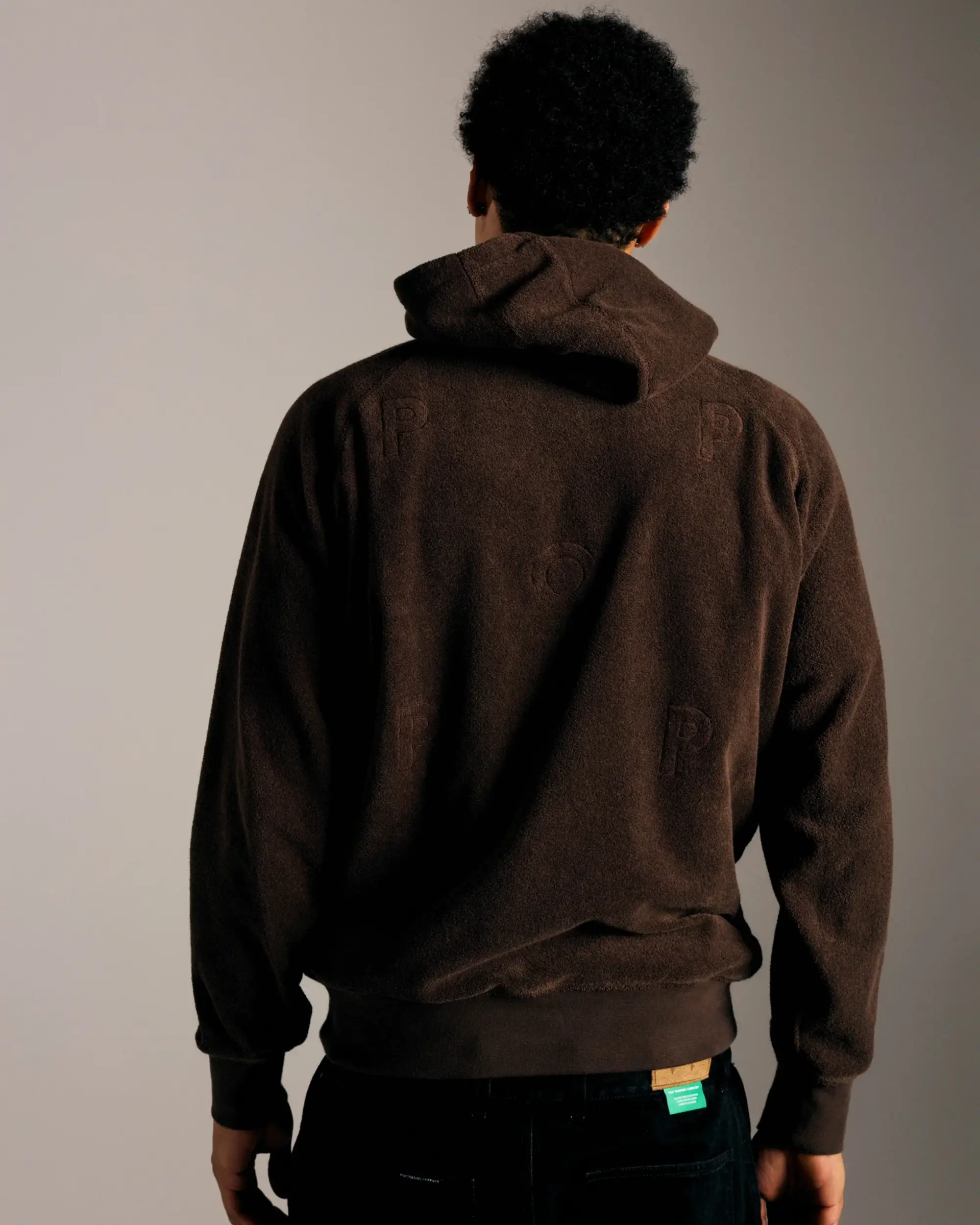 Pop Trading Company Outlined Logo Hooded Terry Sweat Delicioso