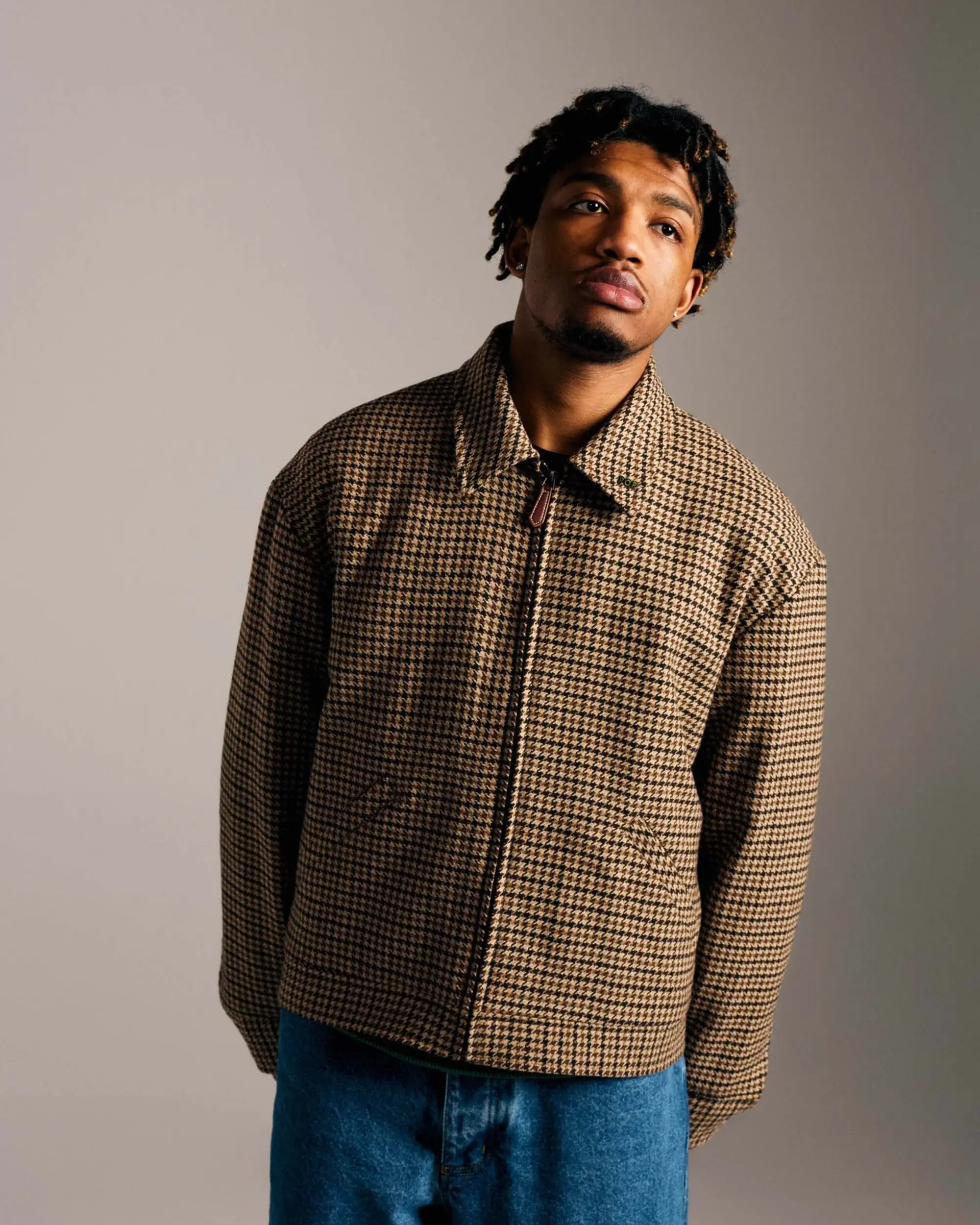 Pop Trading Company Harrington Jacket Houndstooth