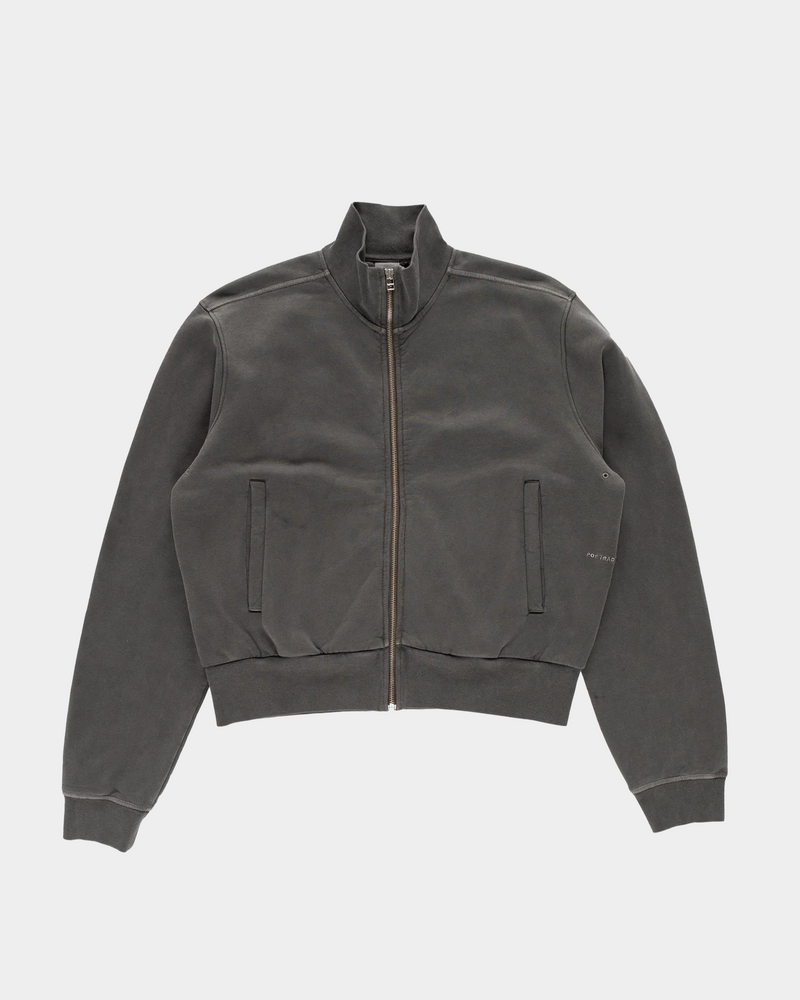 Pop Trading Co Pop Trading Company Full Zip Sweat Washed Black