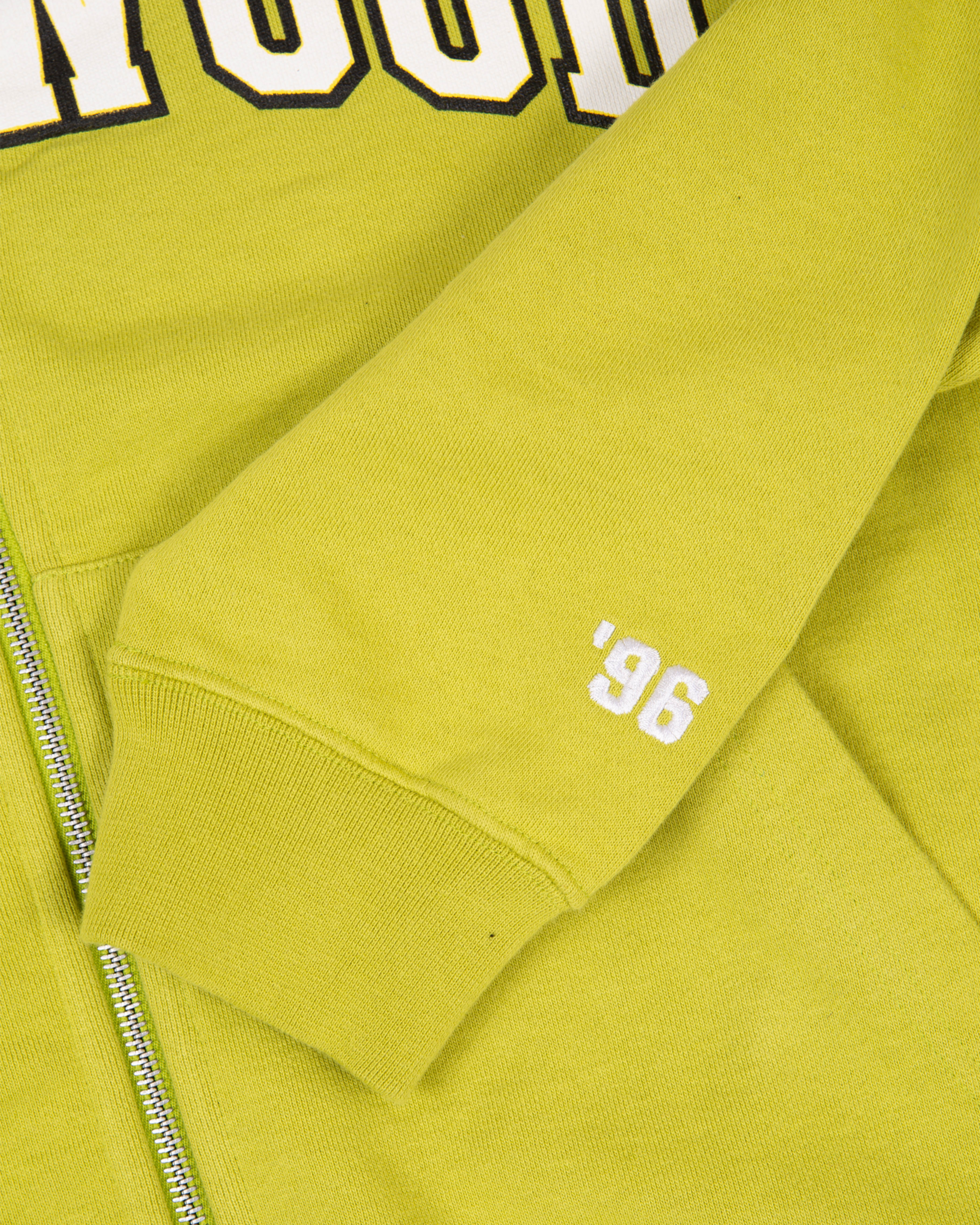 Lockwood Varsity Logo Zip Green Oasis