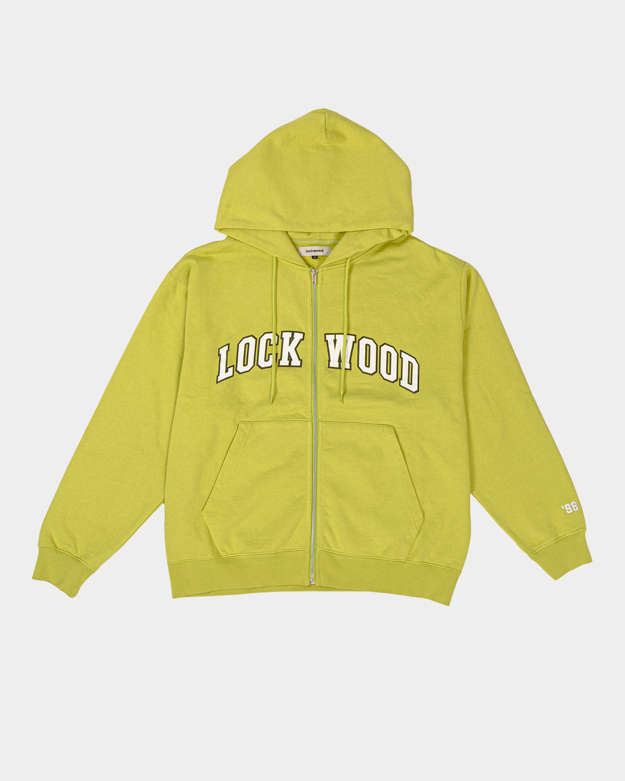 Lockwood Varsity Logo Zip Green Oasis